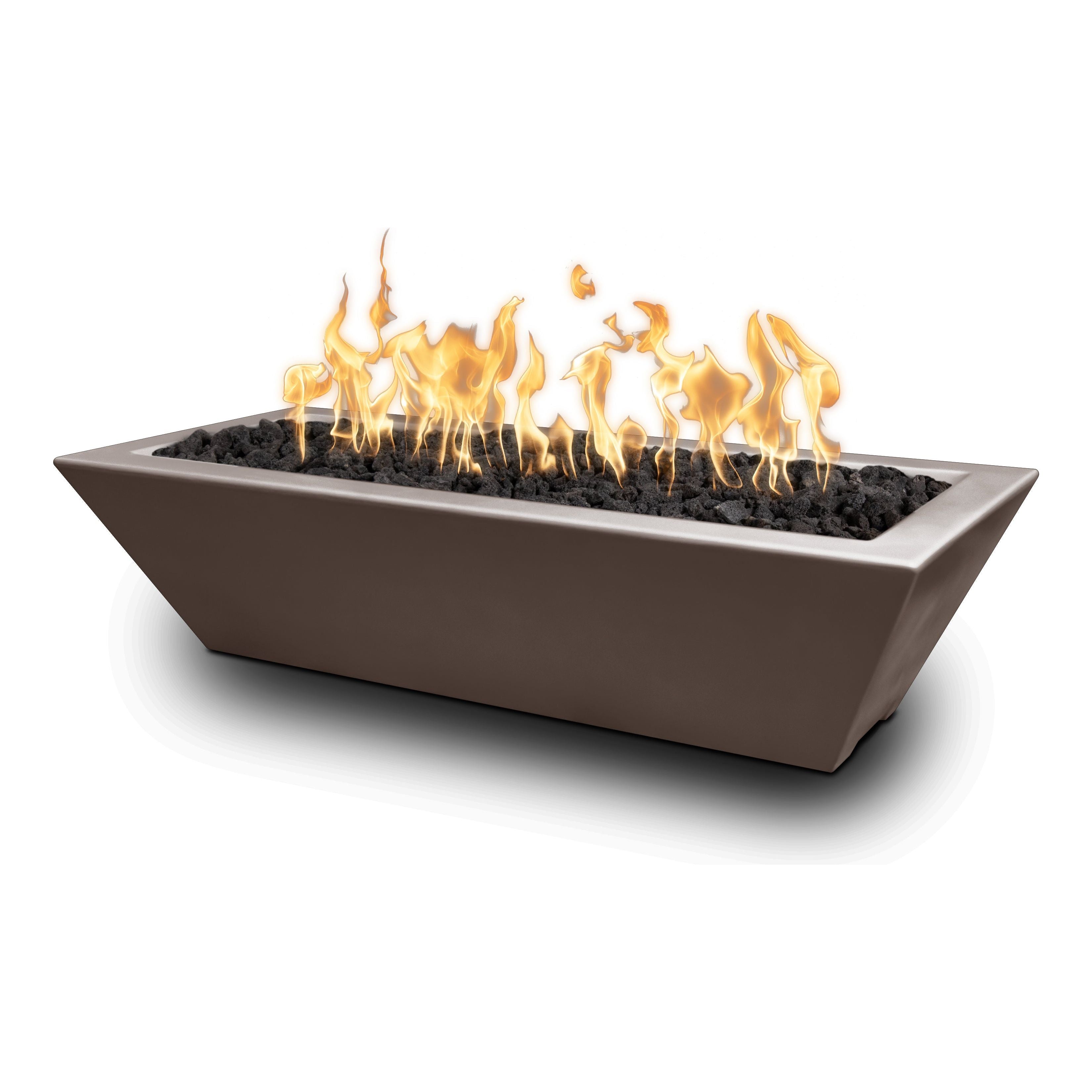 The Outdoor Plus Maya Linear Powder Coat Fire Bowl