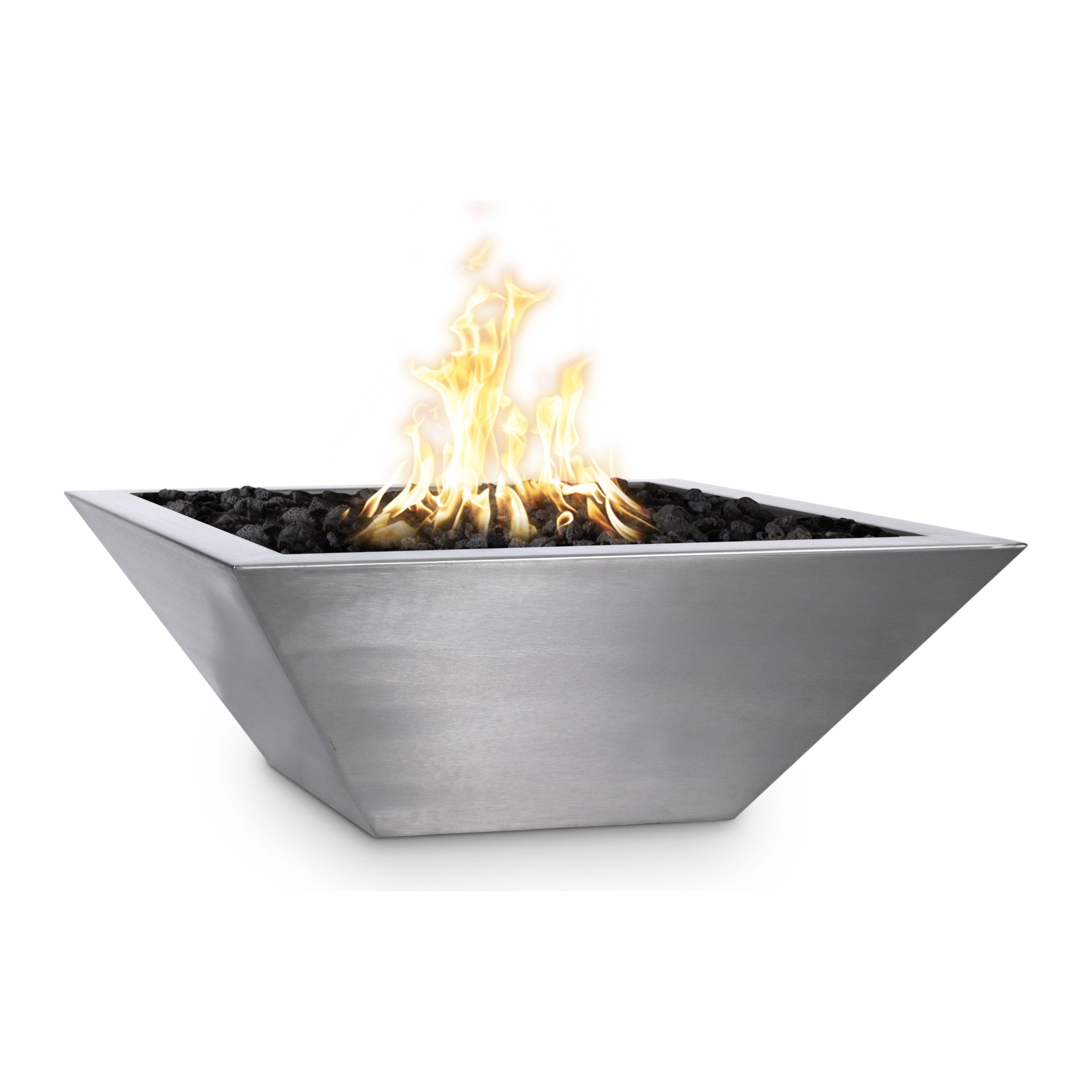 The Outdoor Plus Maya Stainless Steel Fire Bowl