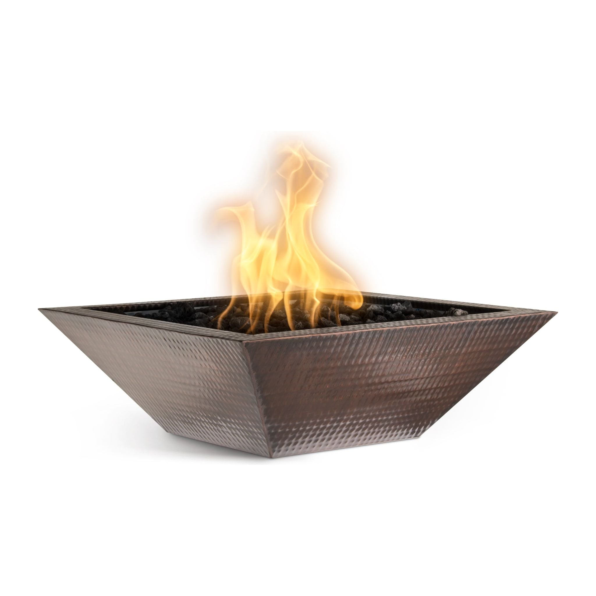 The Outdoor Plus Maya Hammered Patina Copper Fire Bowl