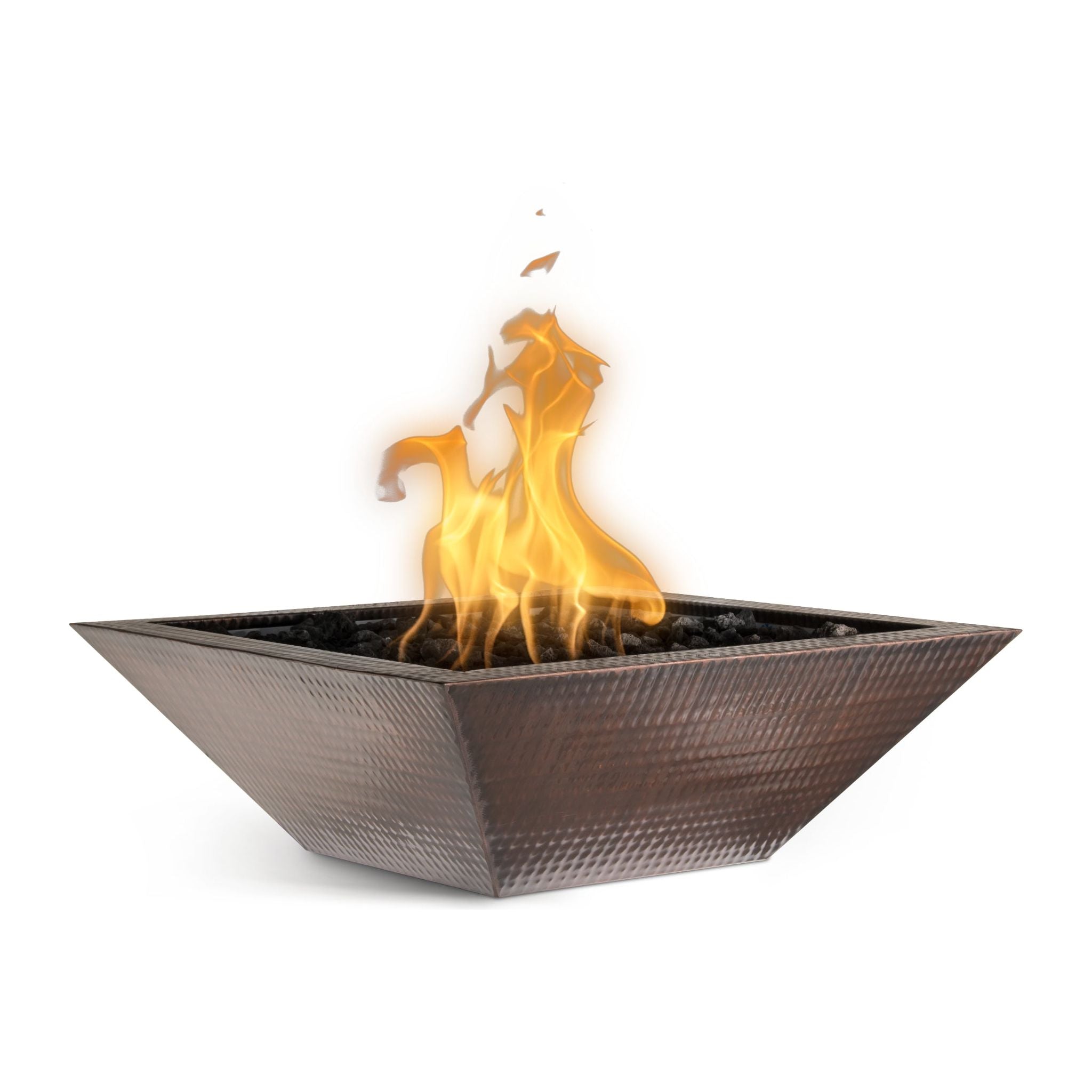The Outdoor Plus Maya Hammered Patina Copper Fire Bowl