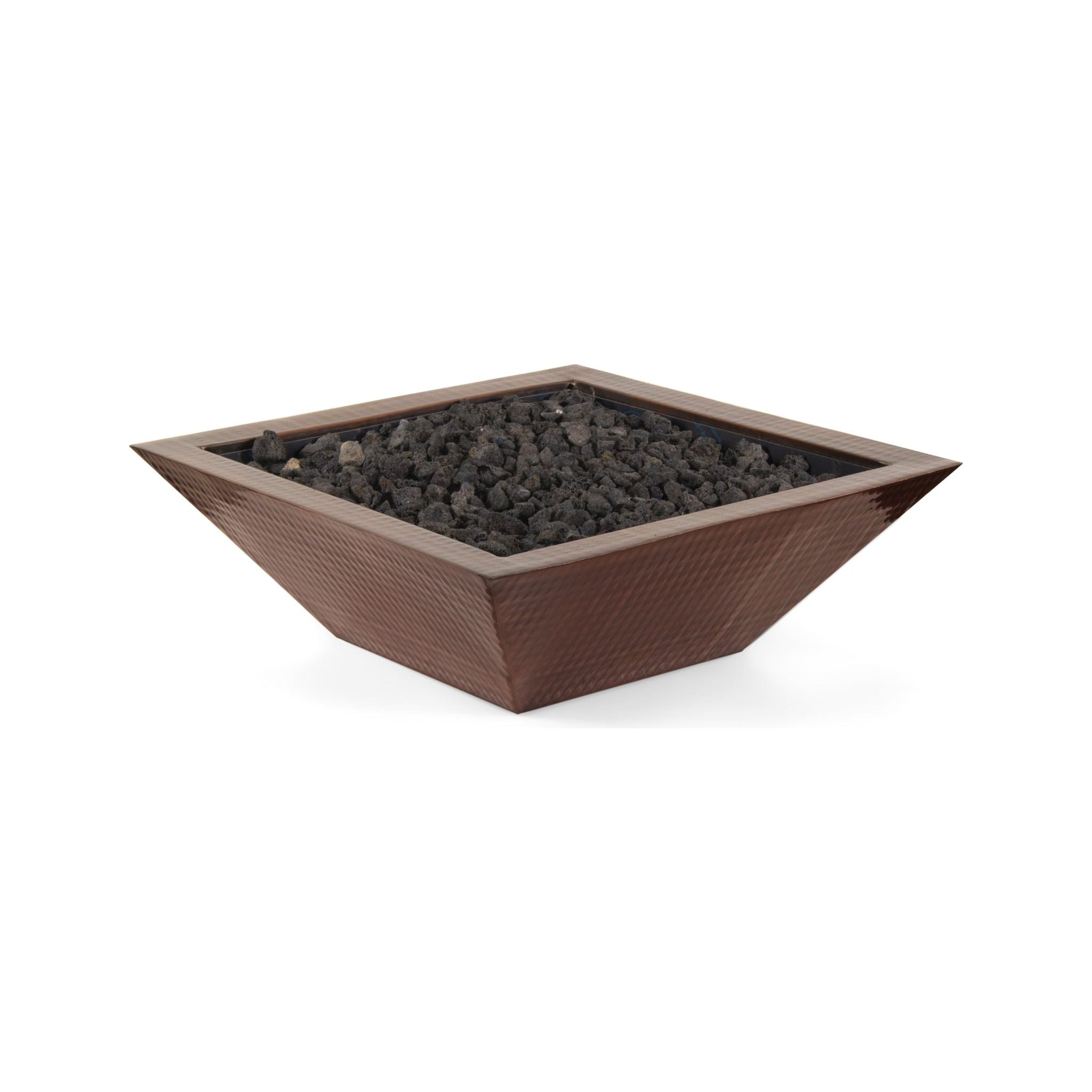 The Outdoor Plus Maya Hammered Patina Copper Fire Bowl