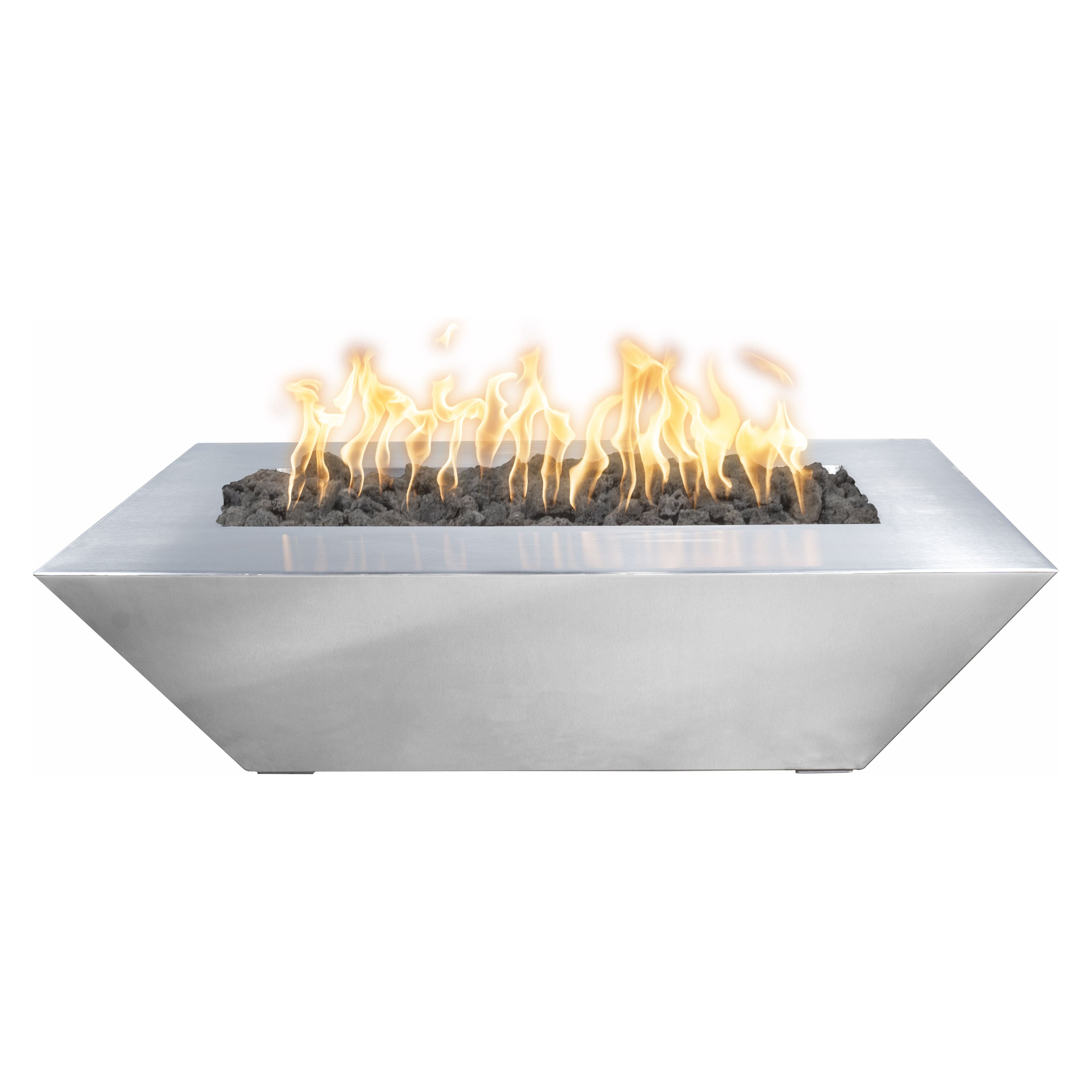 The Outdoor Plus Maya Linear Stainless Steel Fire Bowl