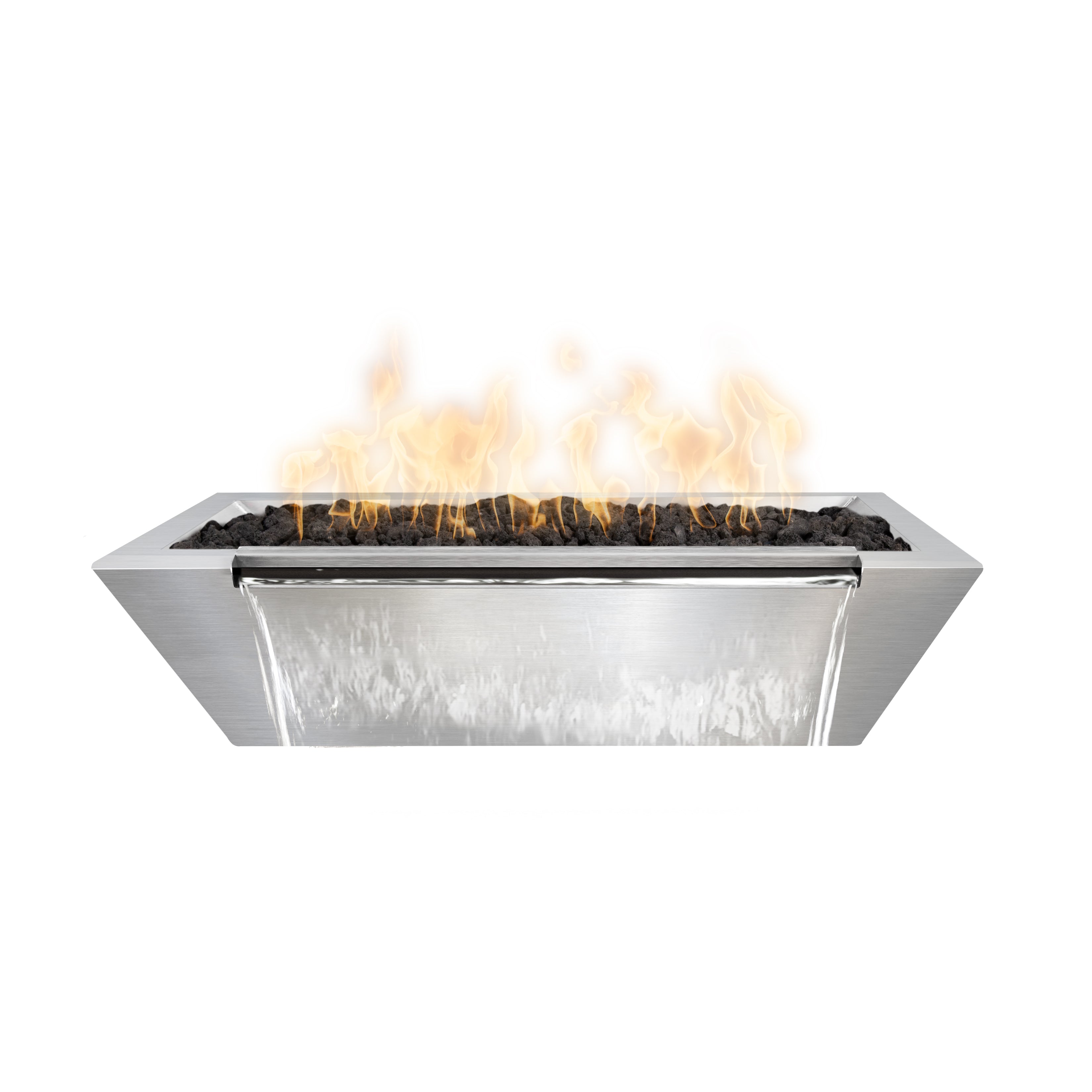 The Outdoor Plus Maya Linear Metal Fire & Water Bowl