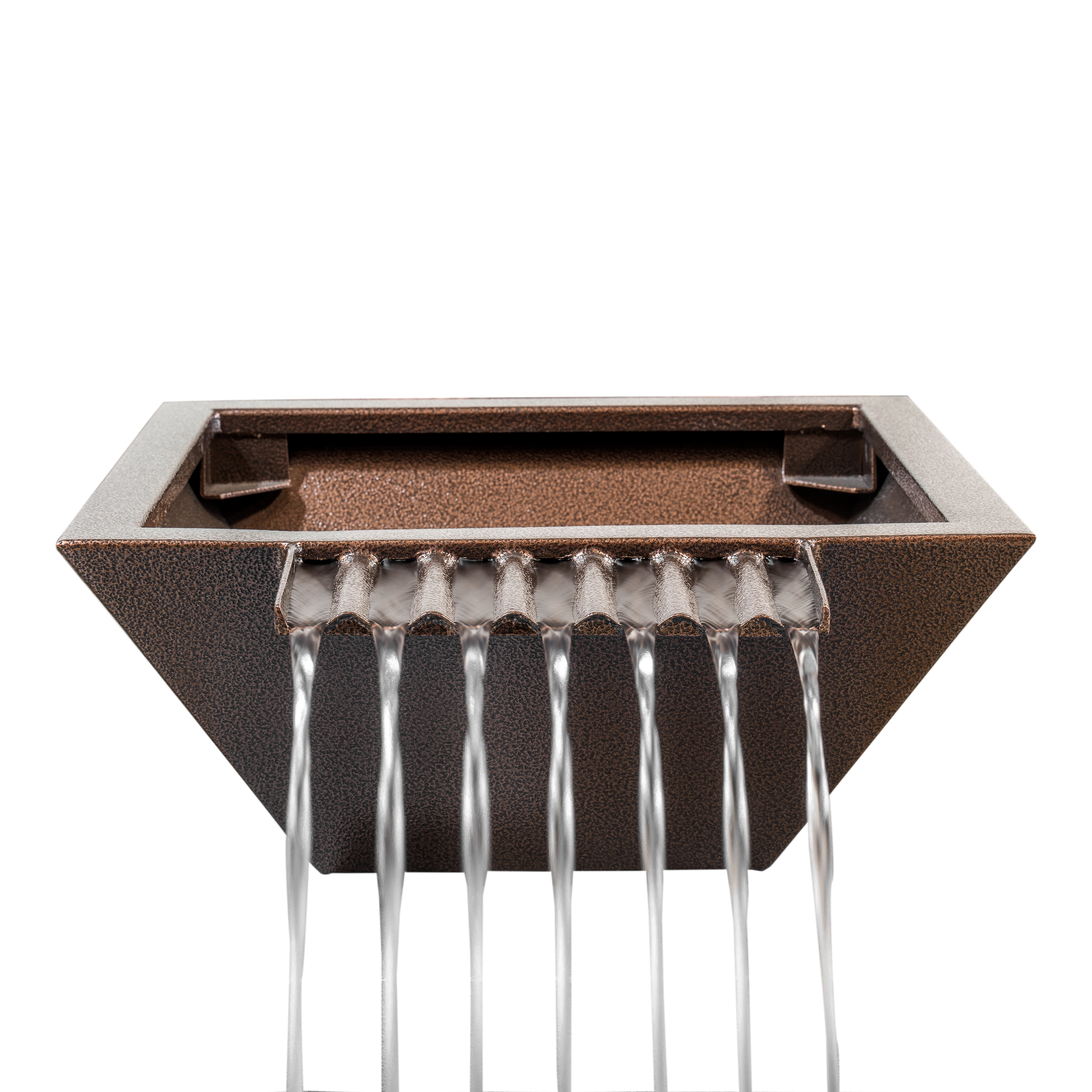 The Outdoor Plus Maya Powder Coated Metal Fire & Water Bowl - Wave Scupper