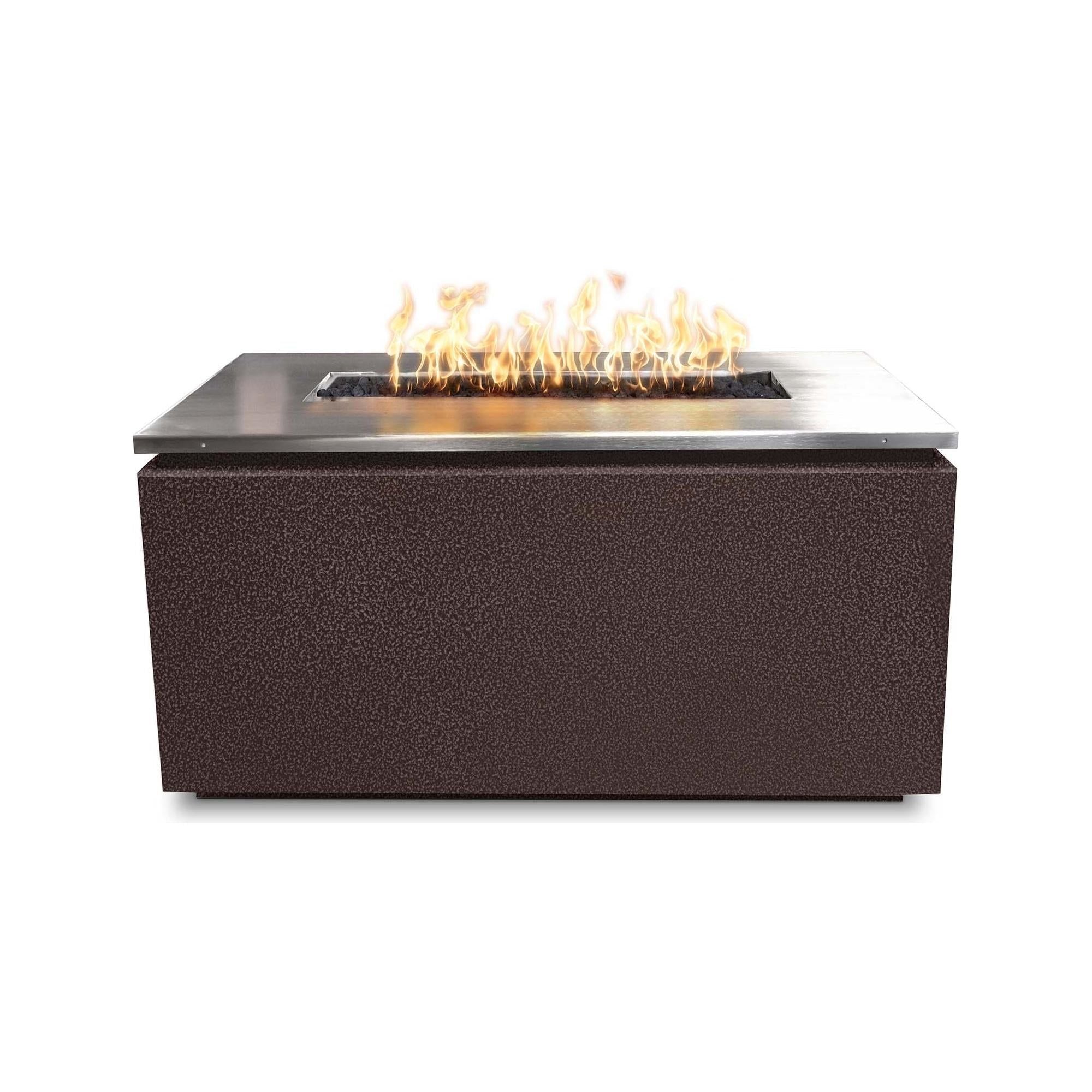 The Outdoor Plus Merona Fire Table with Stainless Steel Top