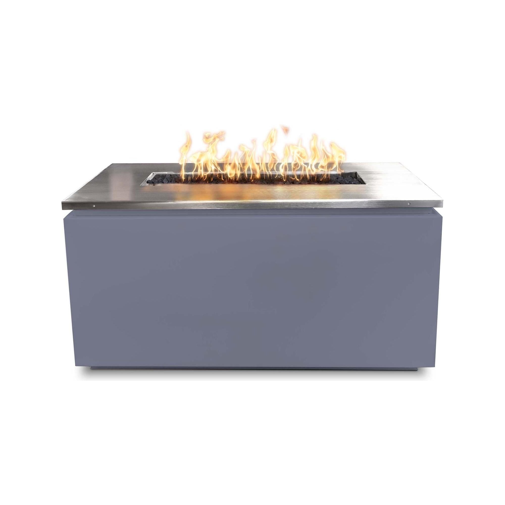The Outdoor Plus Merona Fire Table with Stainless Steel Top