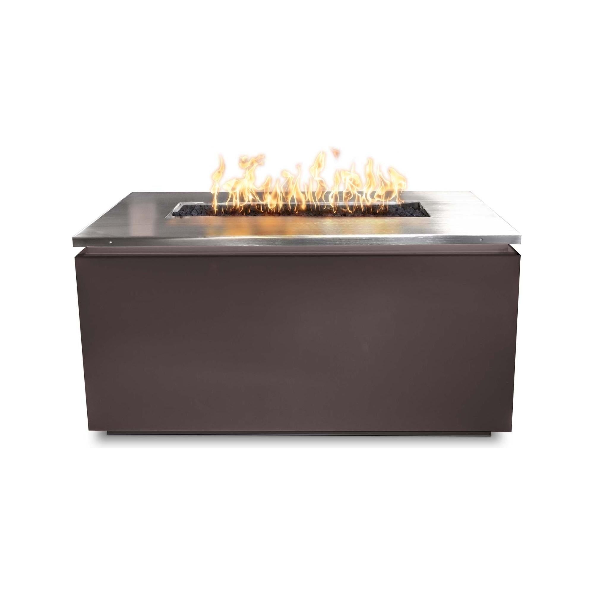 The Outdoor Plus Merona Fire Table with Stainless Steel Top