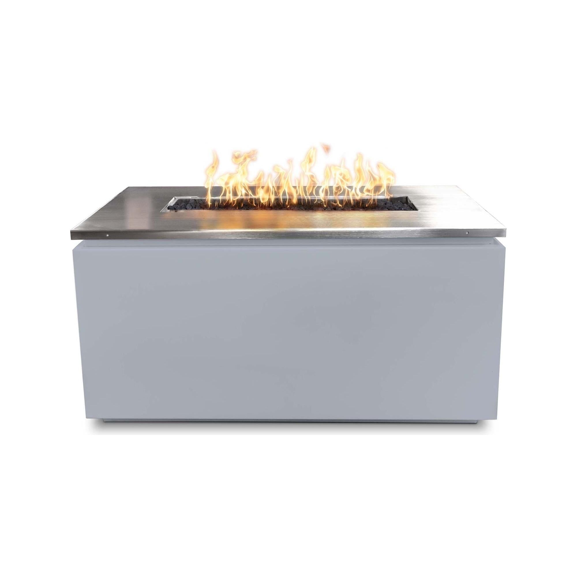 The Outdoor Plus Merona Fire Table with Stainless Steel Top