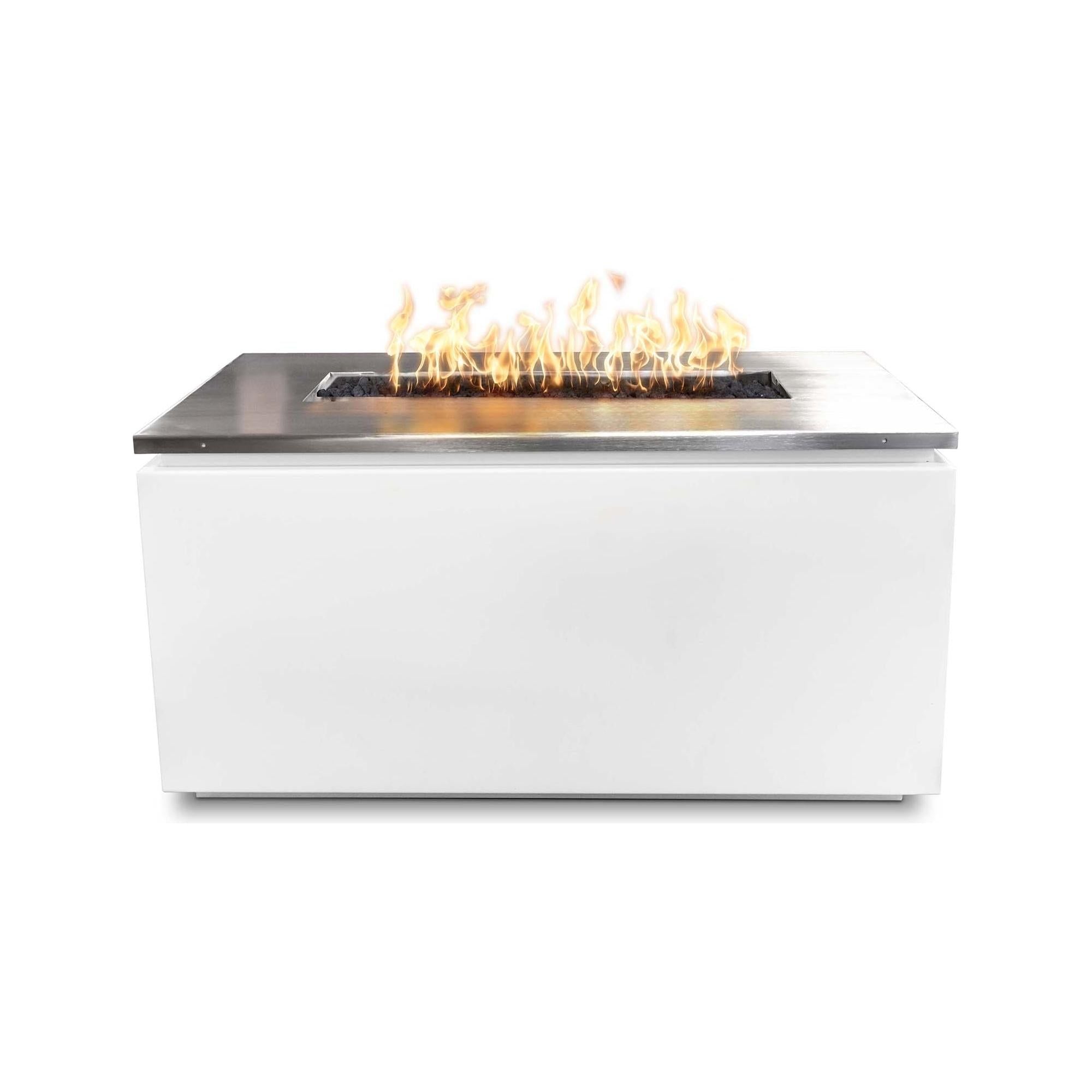 The Outdoor Plus Merona Fire Table with Stainless Steel Top