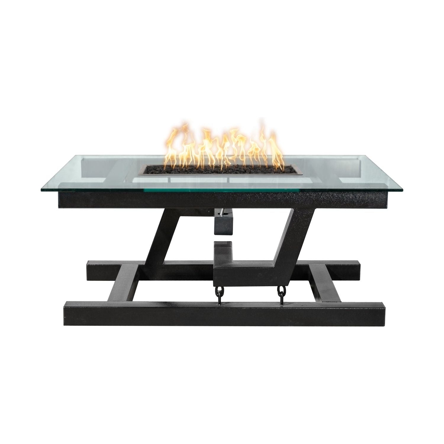 The Outdoor Plus Newton Metal Powder Coat Fire Pit - Floating Appearance