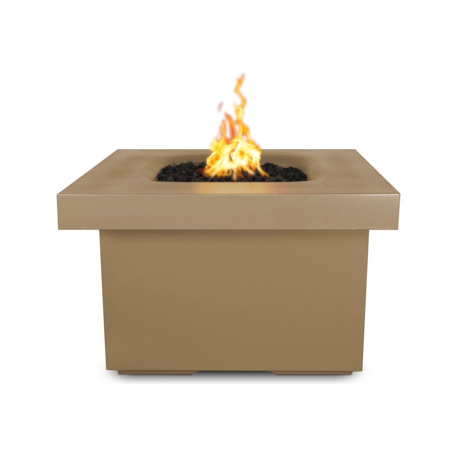 The Outdoor Plus Ramona 36" Square GFRC Concrete Fire Table