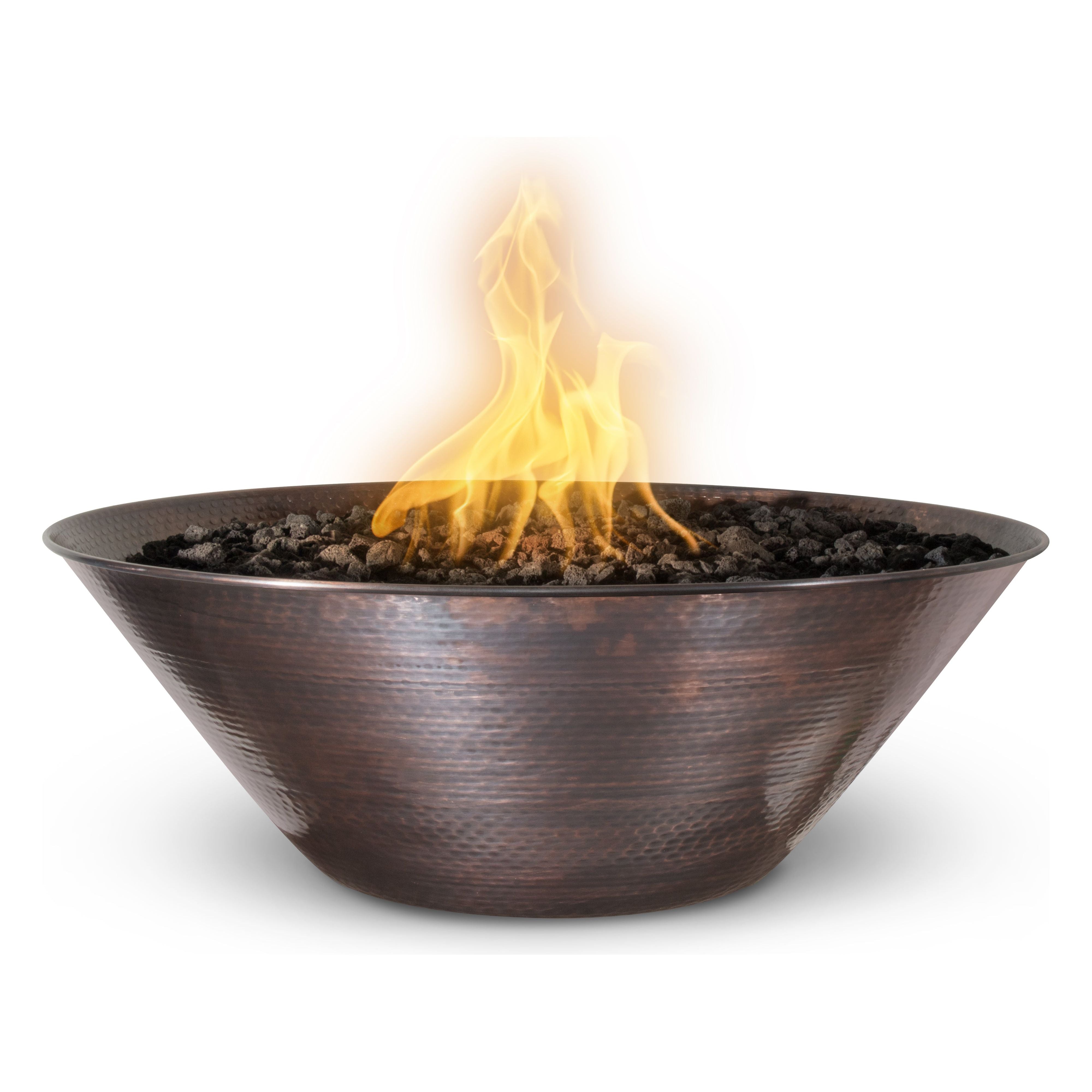 The Outdoor Plus Remi Hammered Patina Copper Fire Bowl