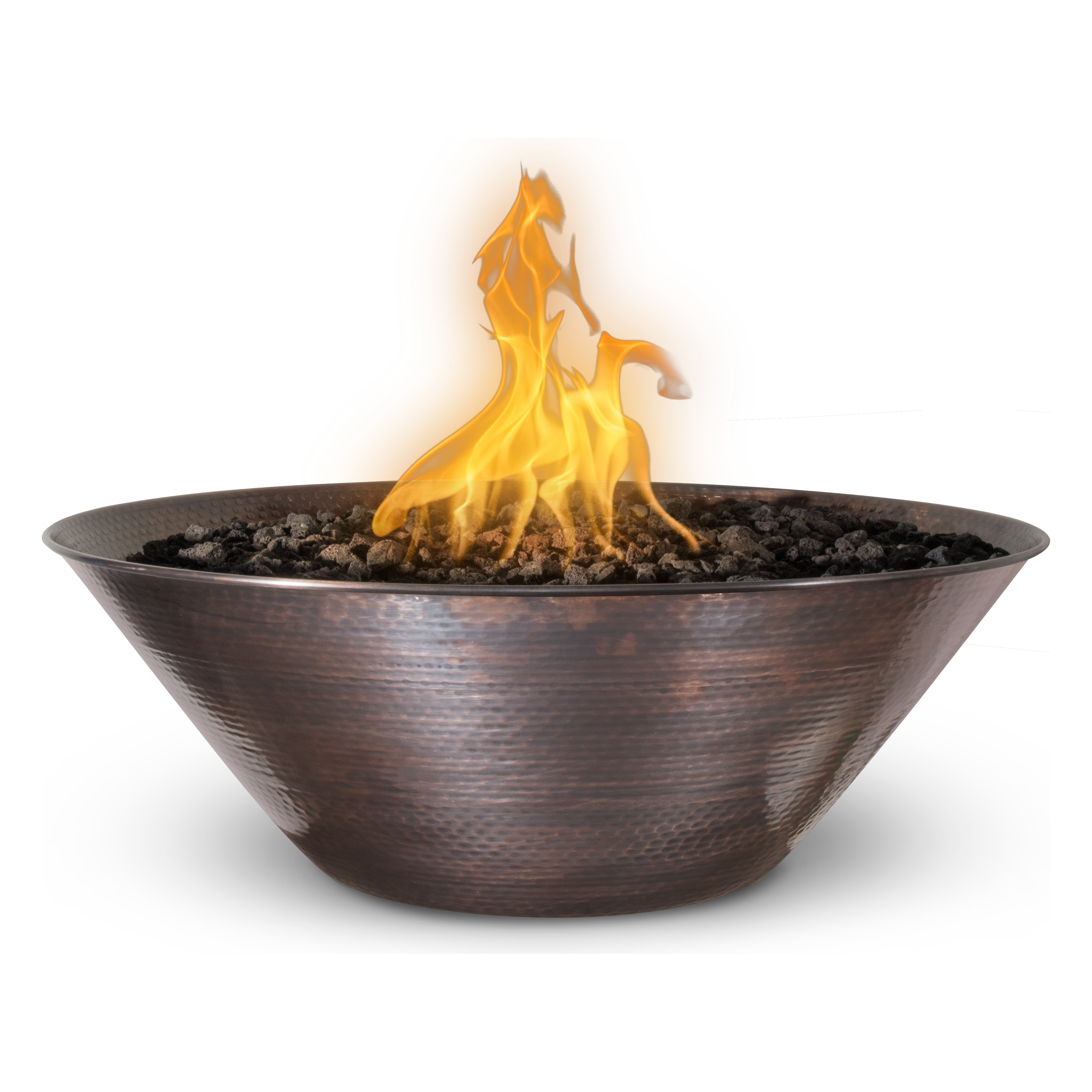 The Outdoor Plus Remi Hammered Patina Copper Fire Bowl