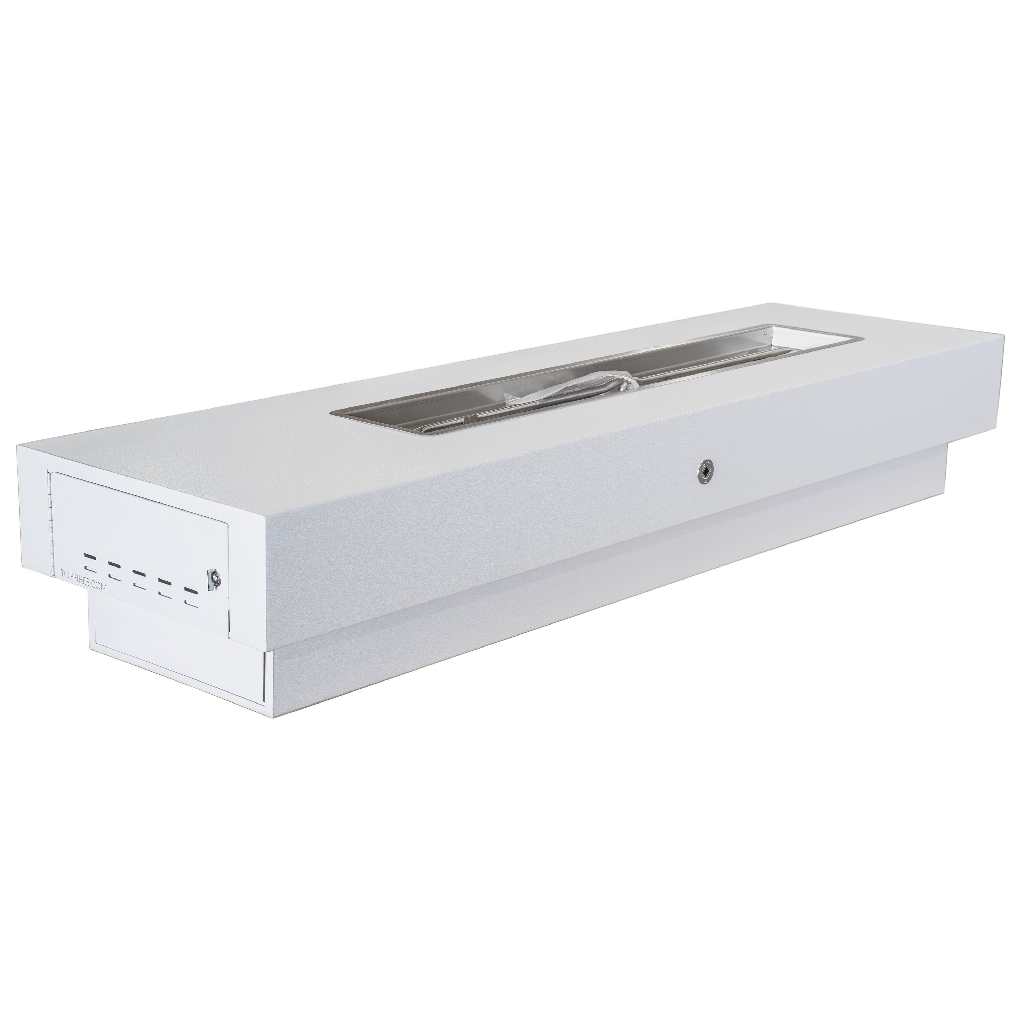 The Outdoor Plus San Juan Rectangular Metal Powder Coat Fire Table