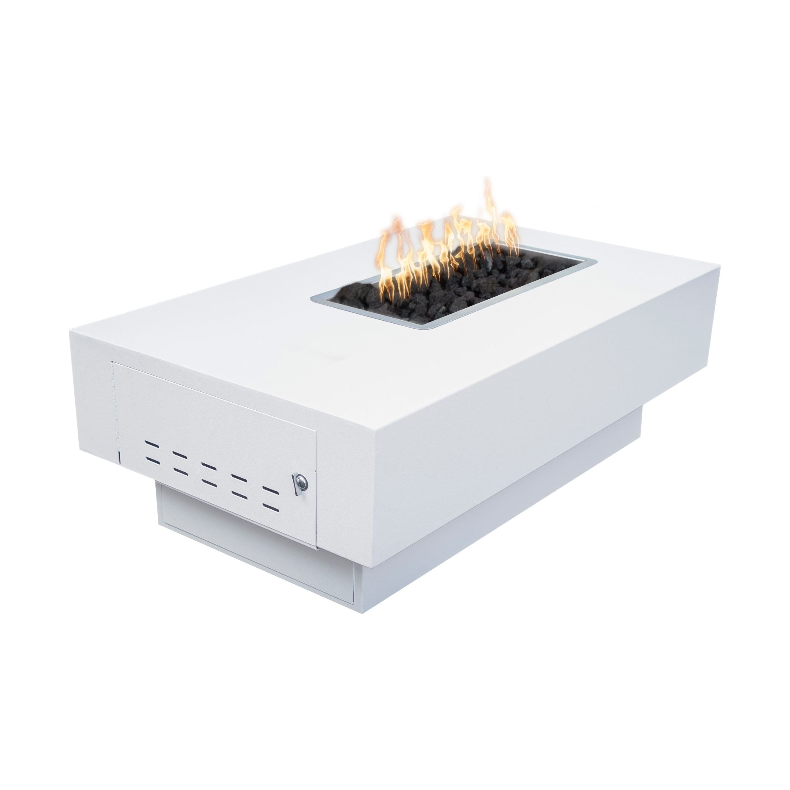 The Outdoor Plus San Juan Rectangular Metal Powder Coat Fire Table