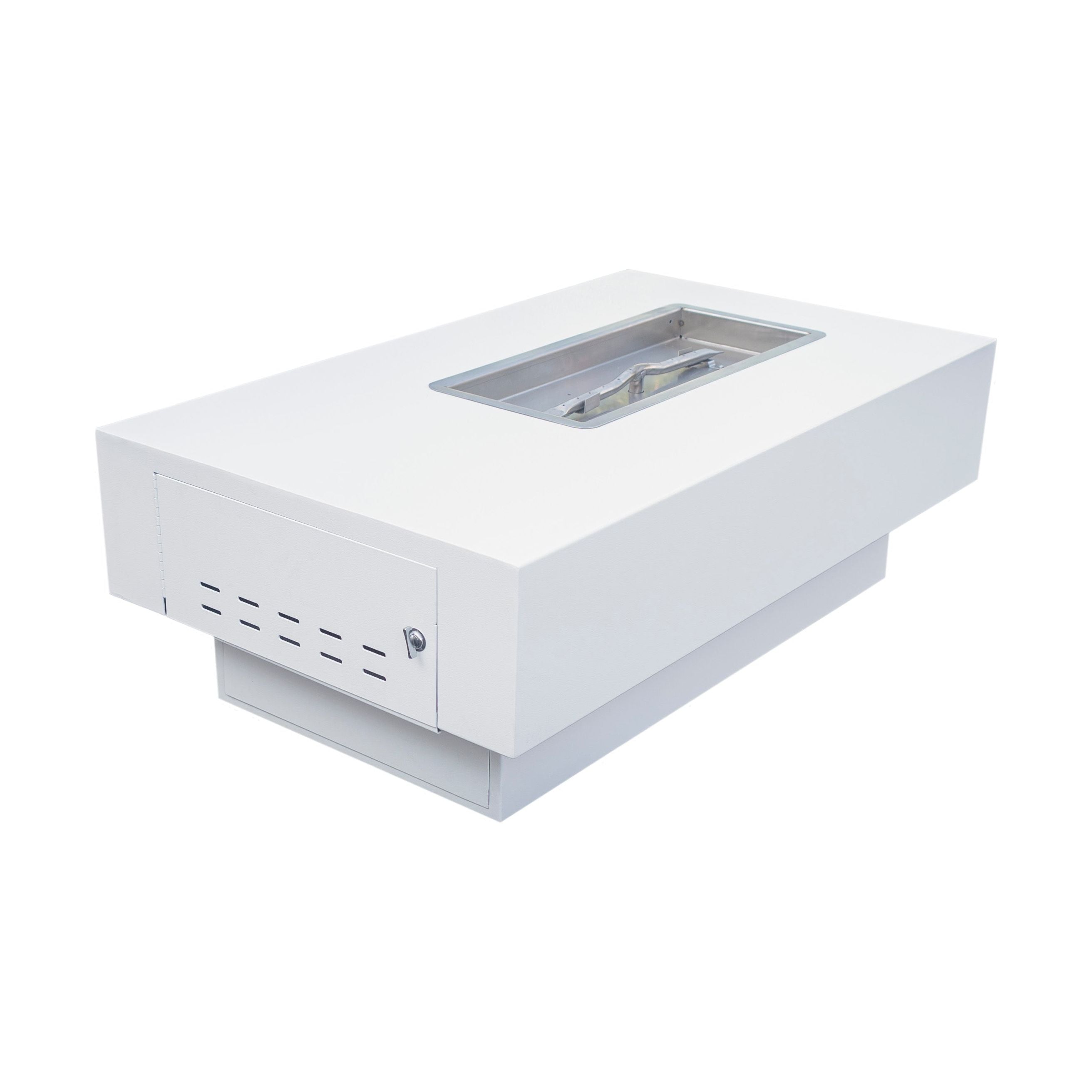 The Outdoor Plus San Juan Rectangular Metal Powder Coat Fire Table