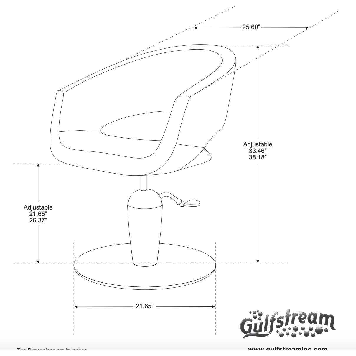 Gulfstream Cirus Styling Salon Chair