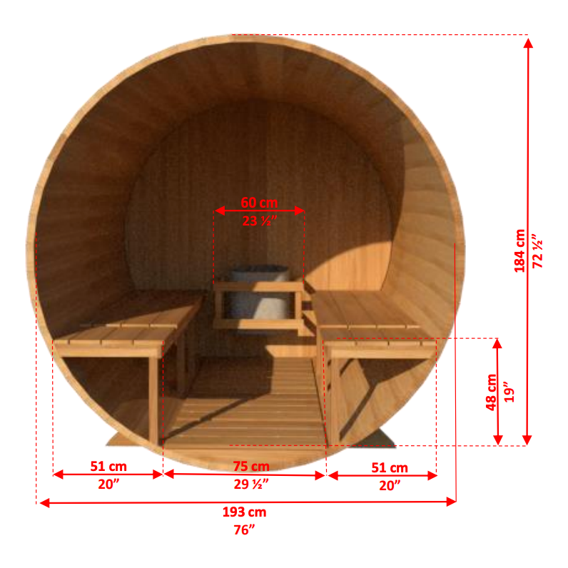 Dundalk Leisurecraft CT Tranquility Barrel Sauna