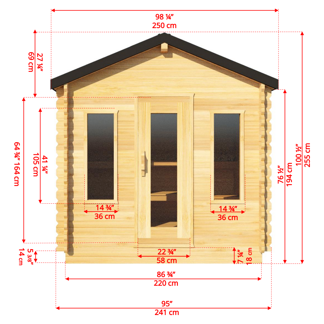 Dundalk Leisurecraft CT Georgian Cabin Sauna