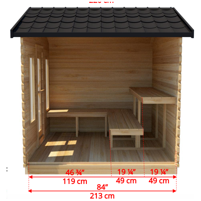 Dundalk Leisurecraft CT Georgian Cabin Sauna