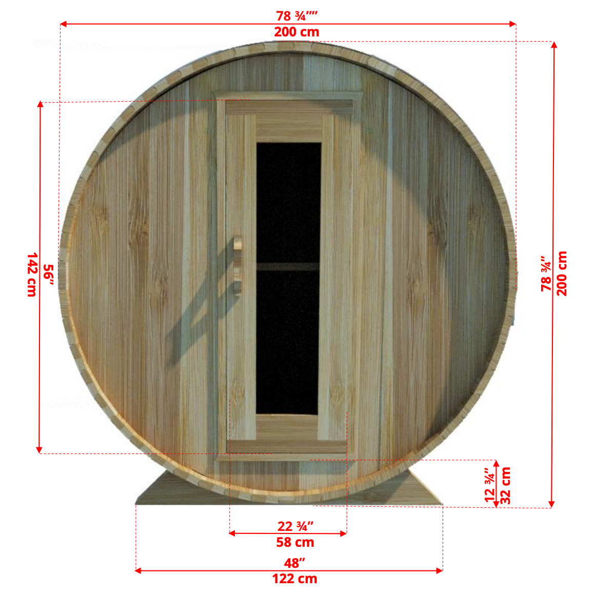 Dundalk Leisurecraft CT Harmony Barrel Sauna