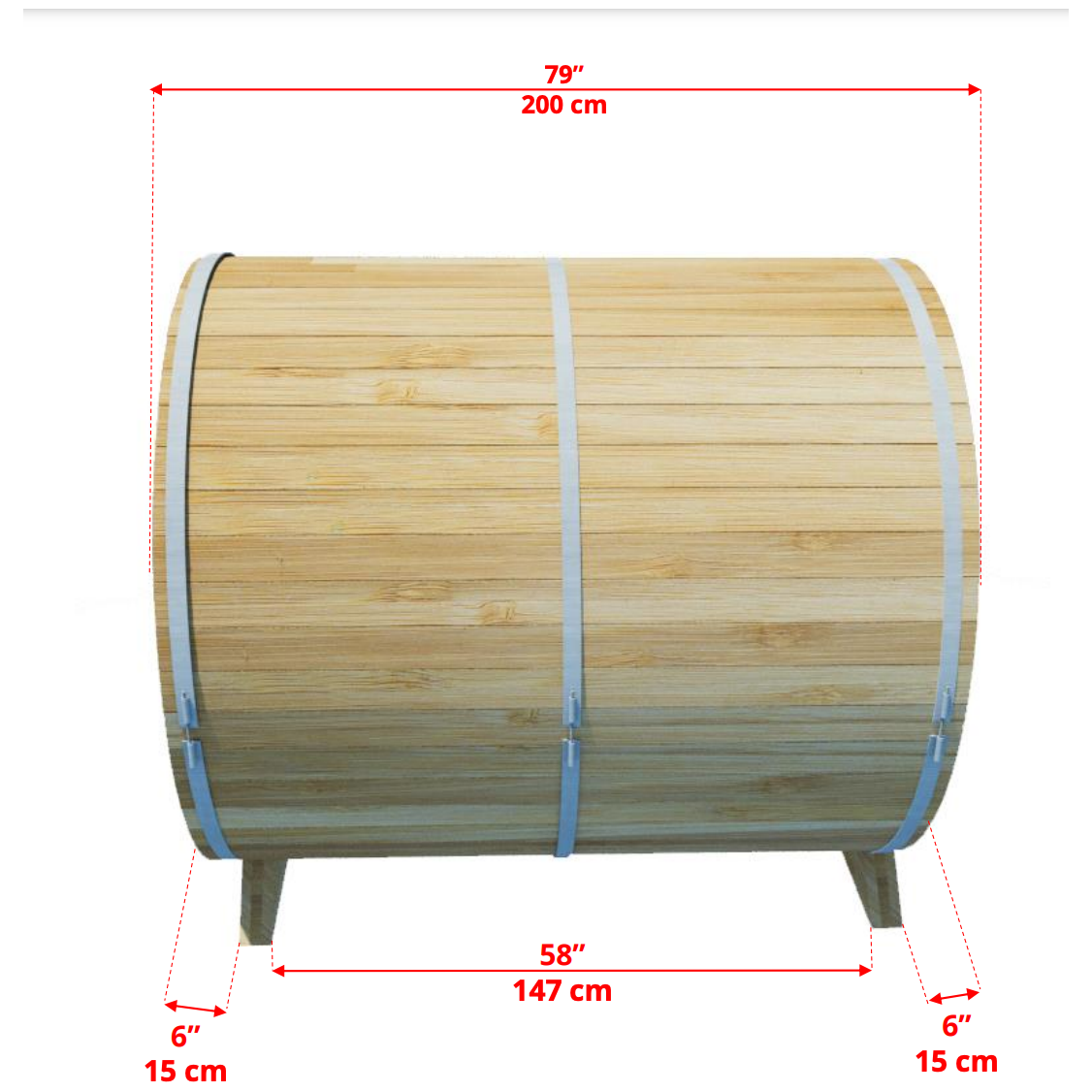 Dundalk Leisurecraft CT Harmony Barrel Sauna