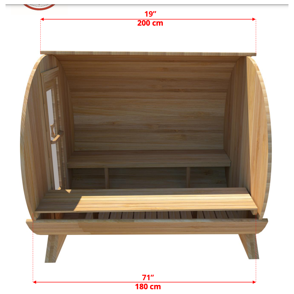 Dundalk Leisurecraft CT Harmony Barrel Sauna