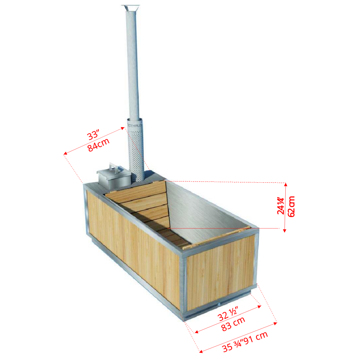 Dundalk Leisurecraft Starlight Wood Burning Hot Tub