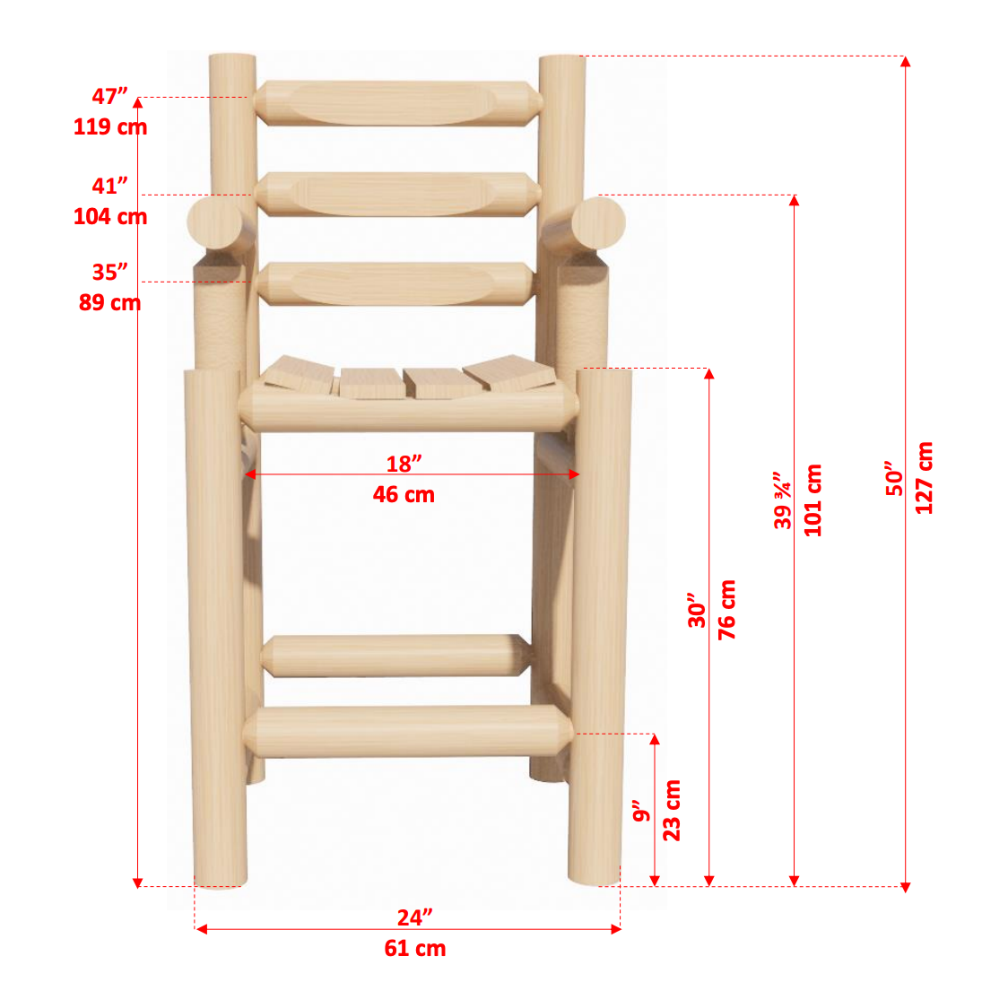 Dundalk Leisurecraft 30" Captains Bar Stool
