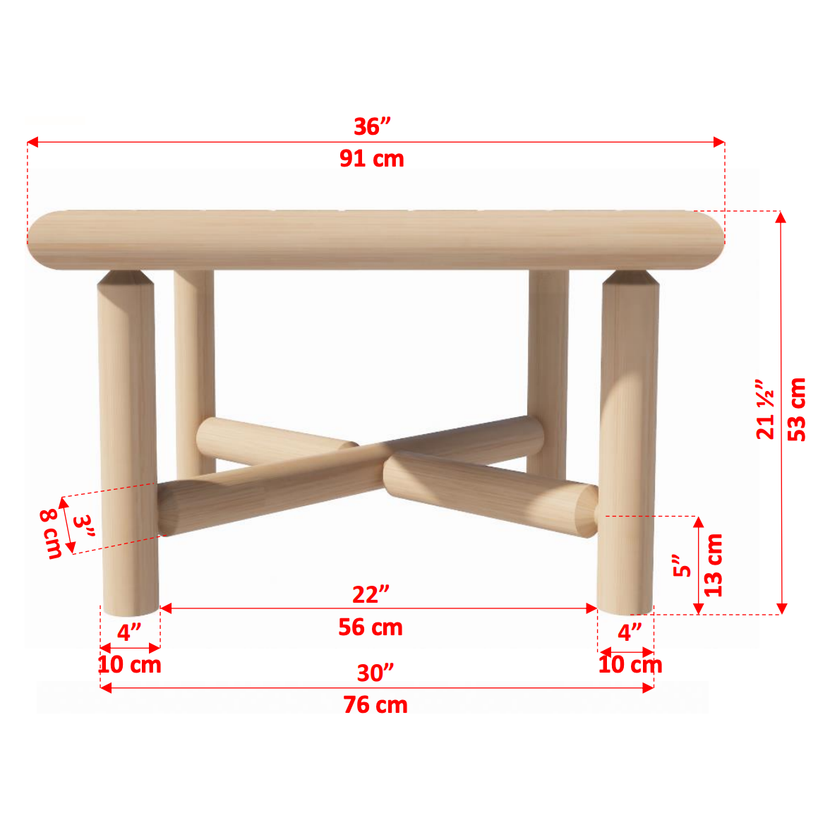 Dundalk Leisurecraft 36" Square Coffee Table