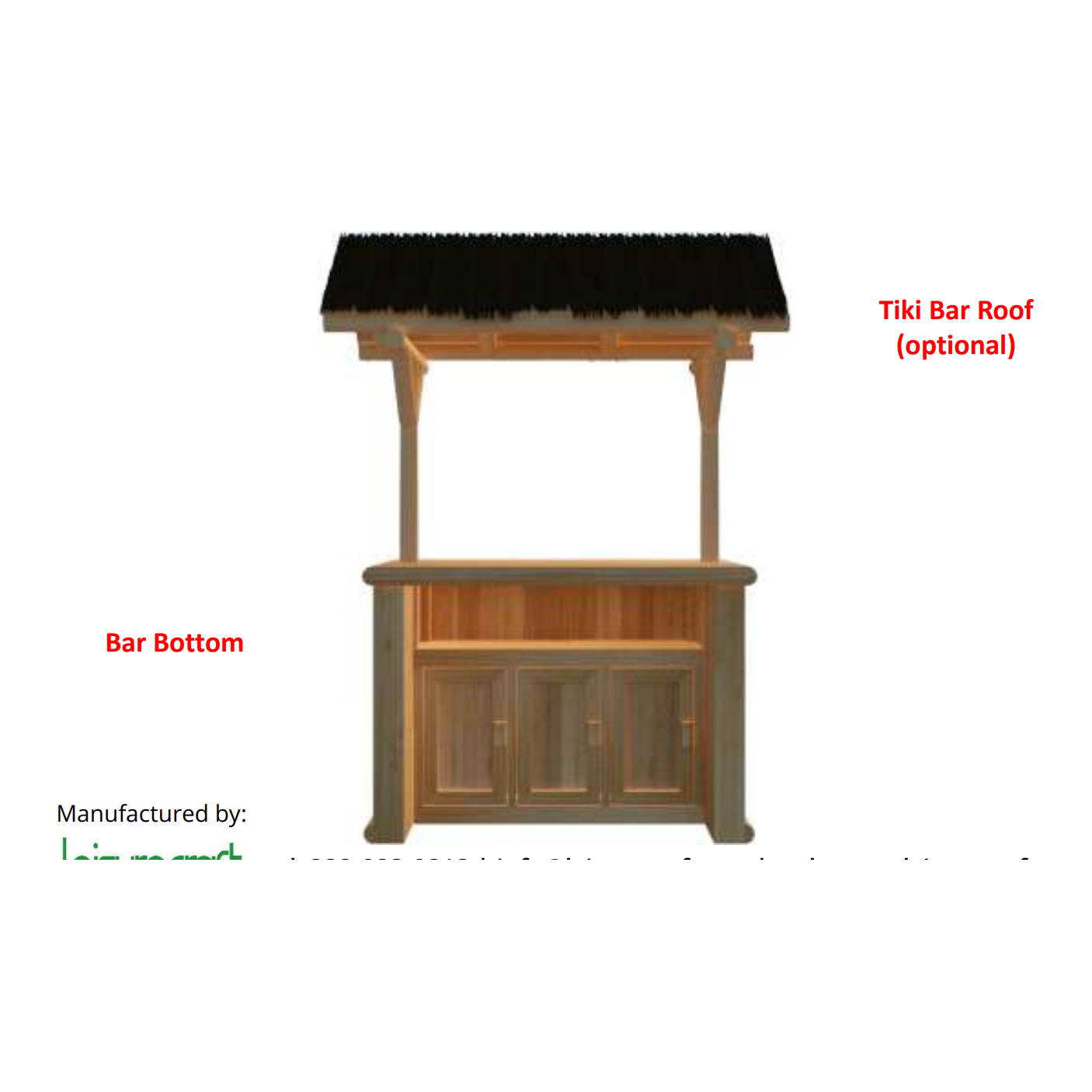 Dundalk Leisurecraft Southern Fantasy Tiki Bar