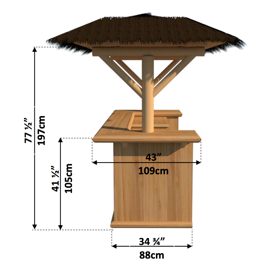 Dundalk Leisurecraft Tropical Paradise Tiki Bar