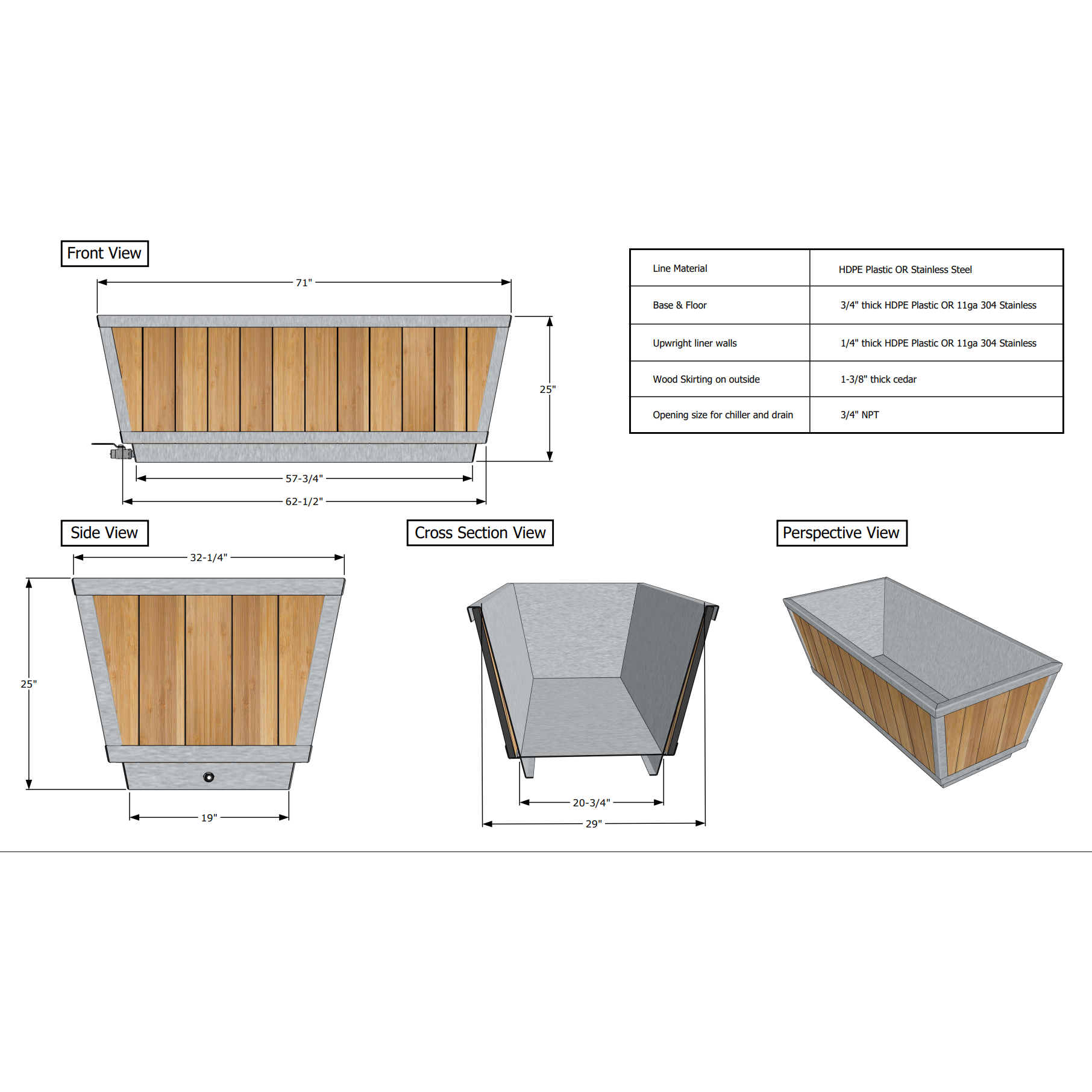 Dundalk Leisurecraft Polar Plunge Tub