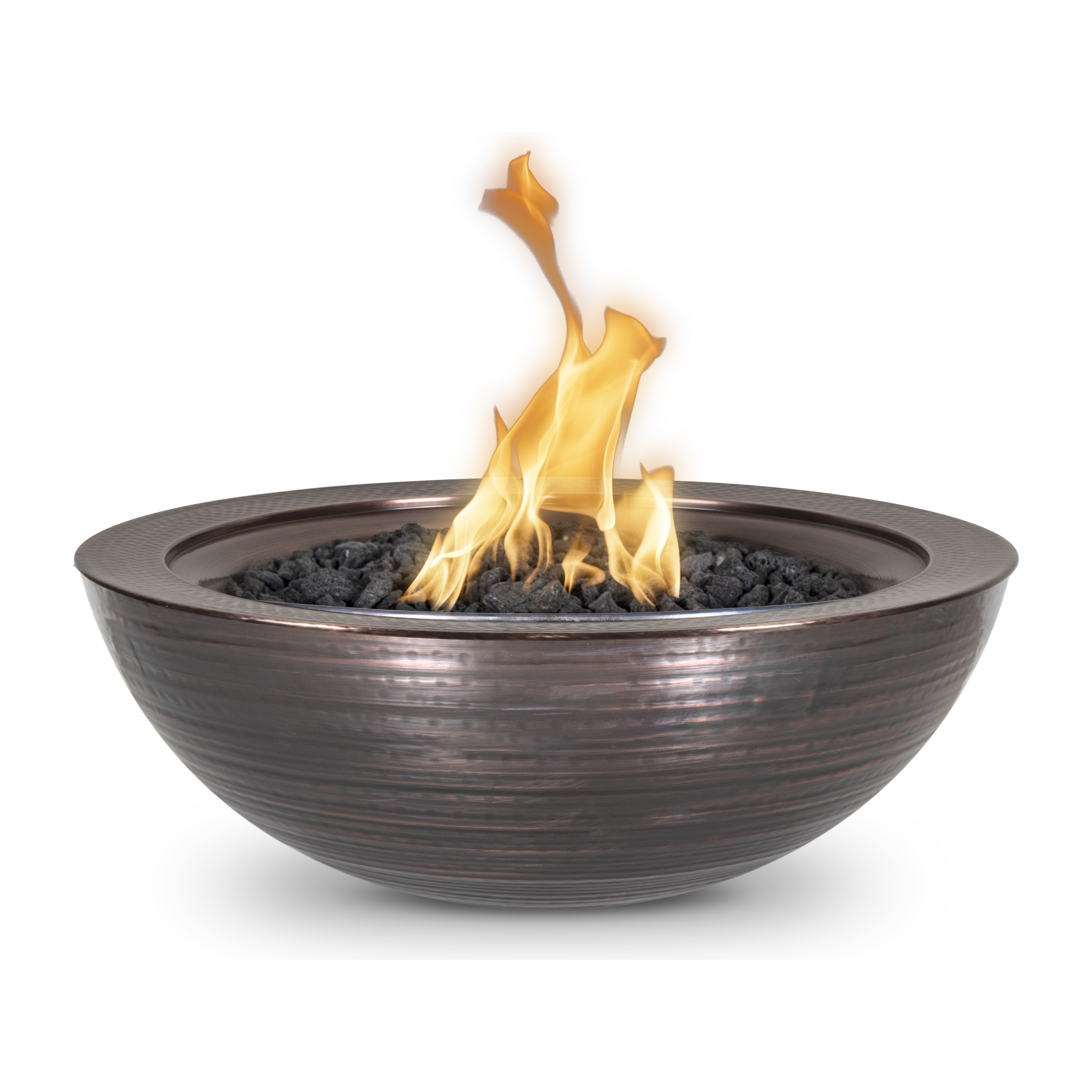 The Outdoor Plus Sedona Hammered Patina Copper Fire Bowl