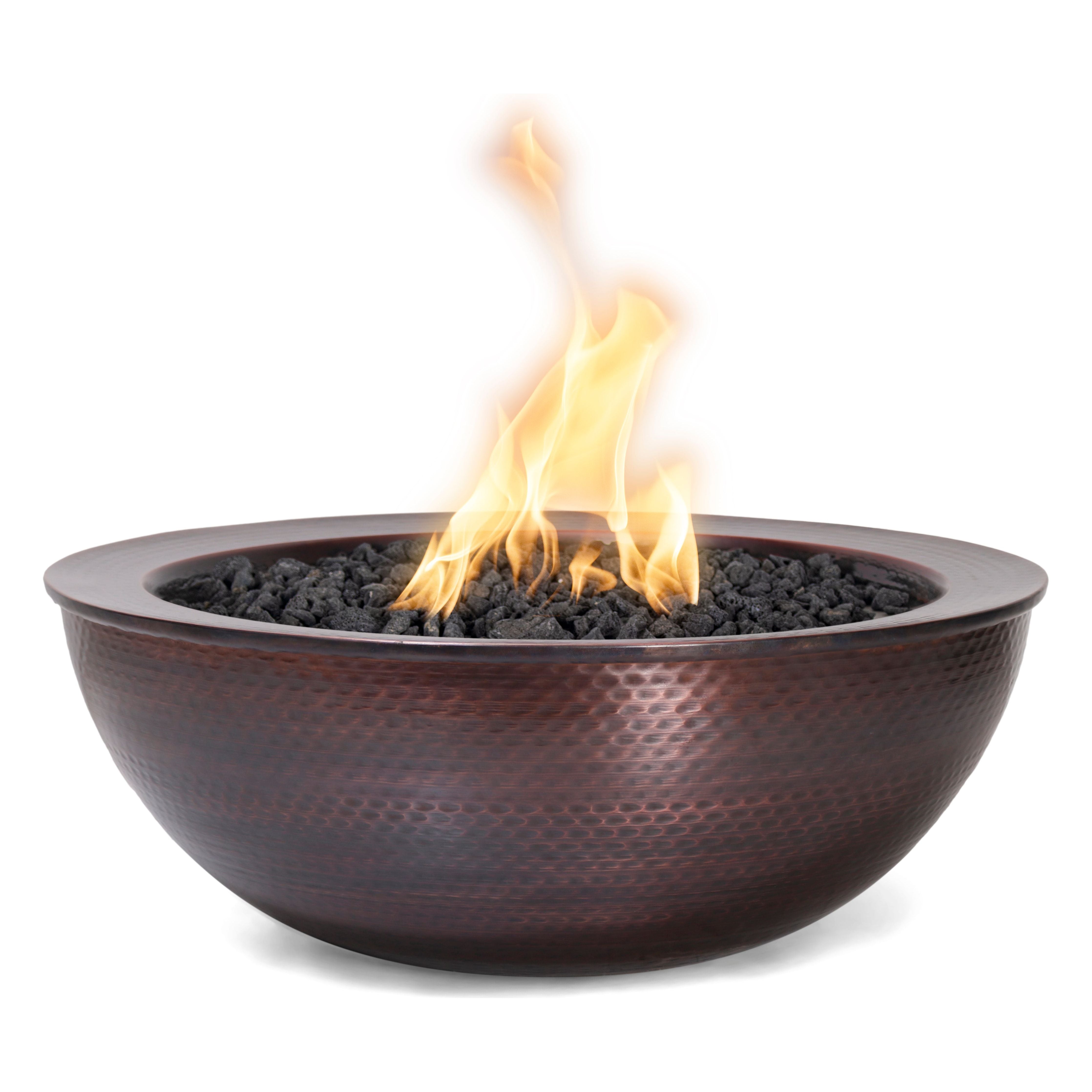 The Outdoor Plus Sedona Hammered Patina Copper Fire Bowl