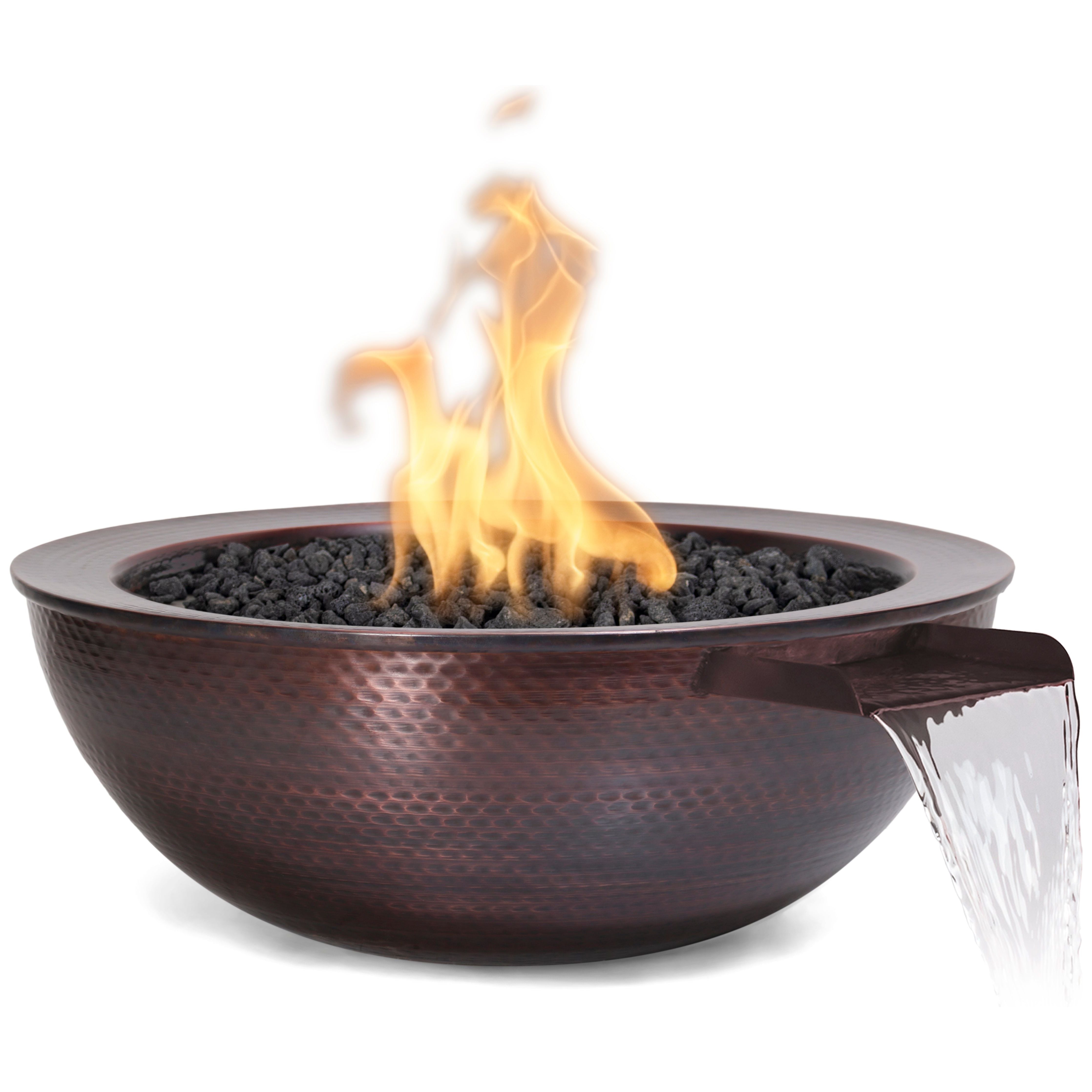 The Outdoor Plus Sedona Hammered Copper Fire & Water Bowl