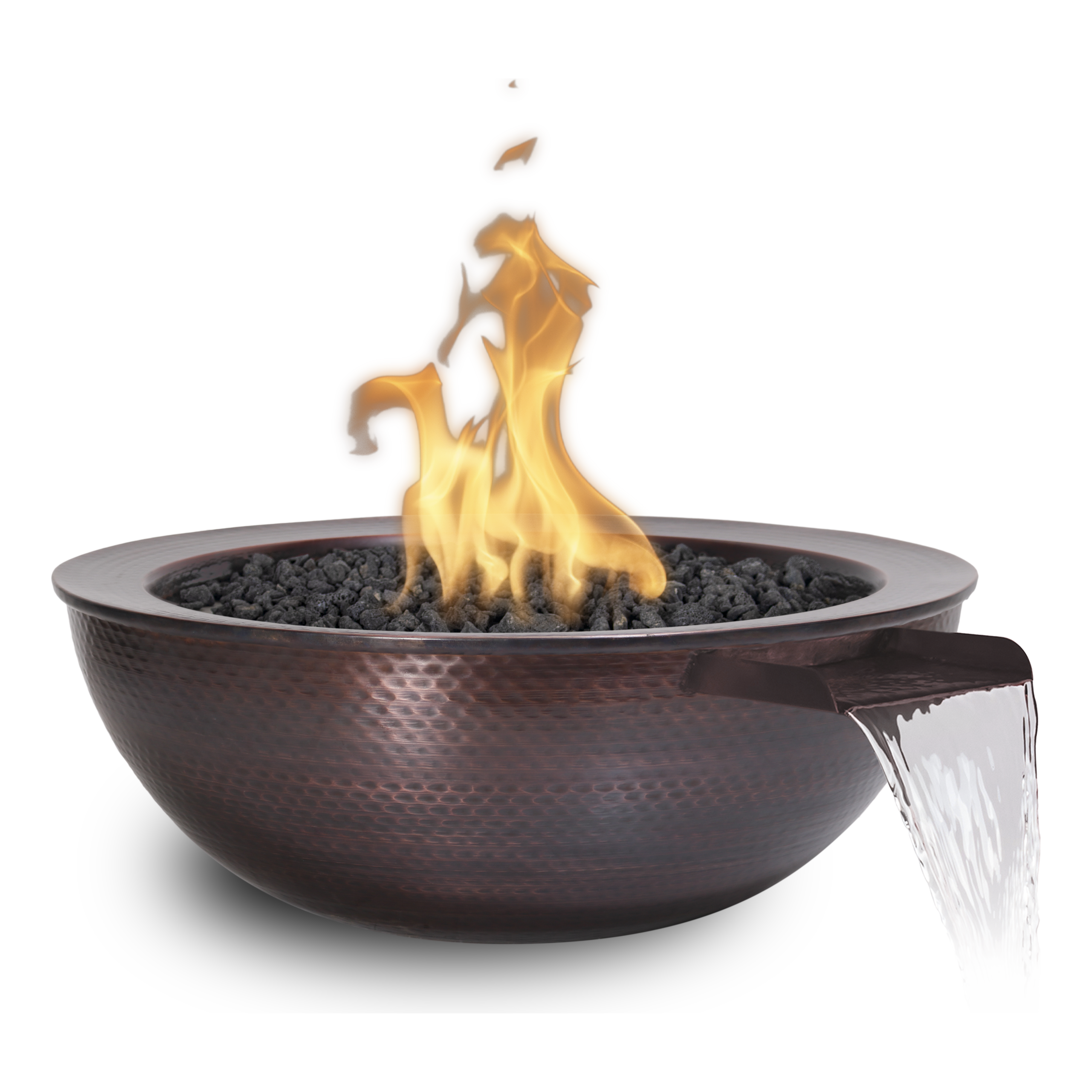 The Outdoor Plus Sedona Hammered Copper Fire & Water Bowl
