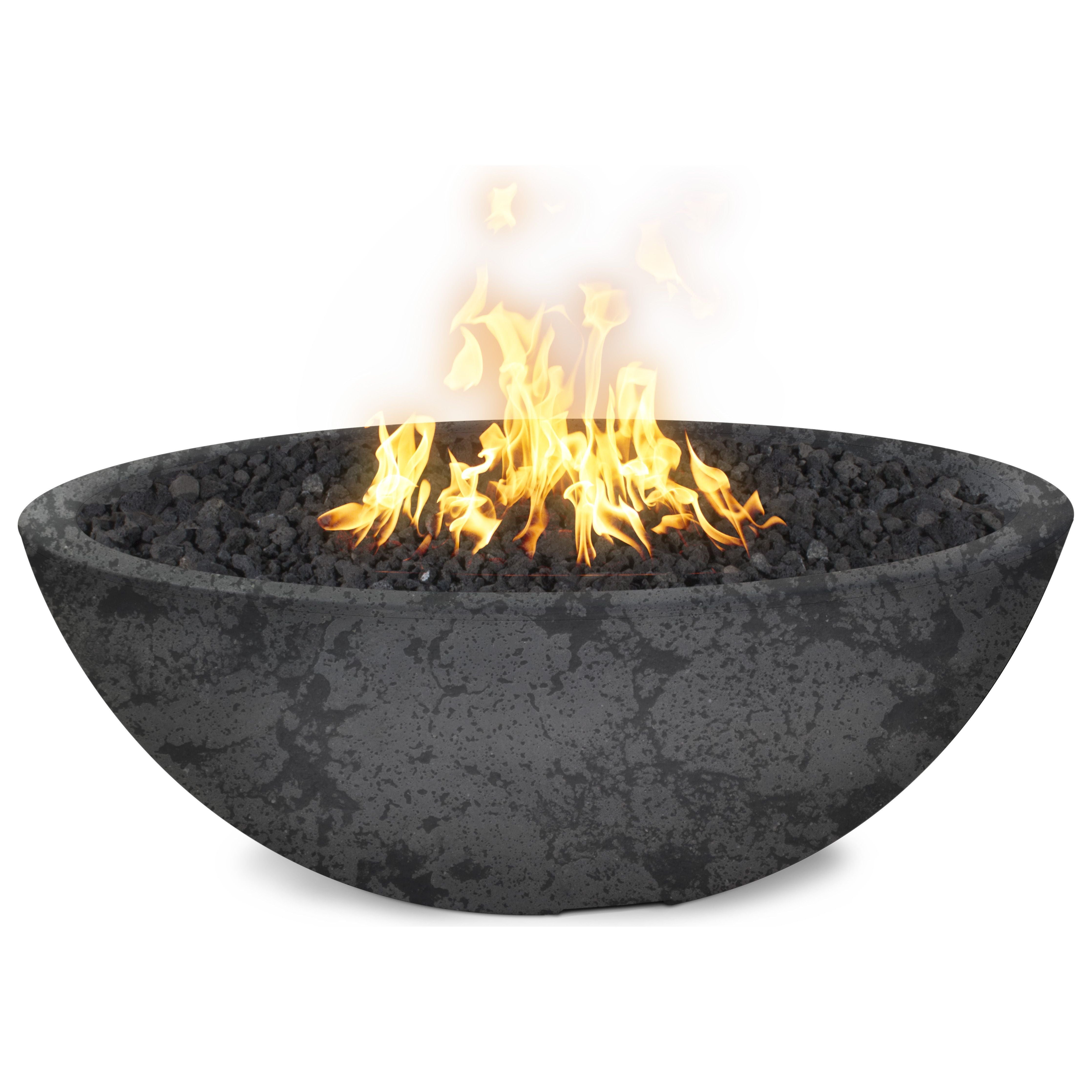 The Outdoor Plus Sedona GFRC Concrete Fire Pit - Narrow Ledge