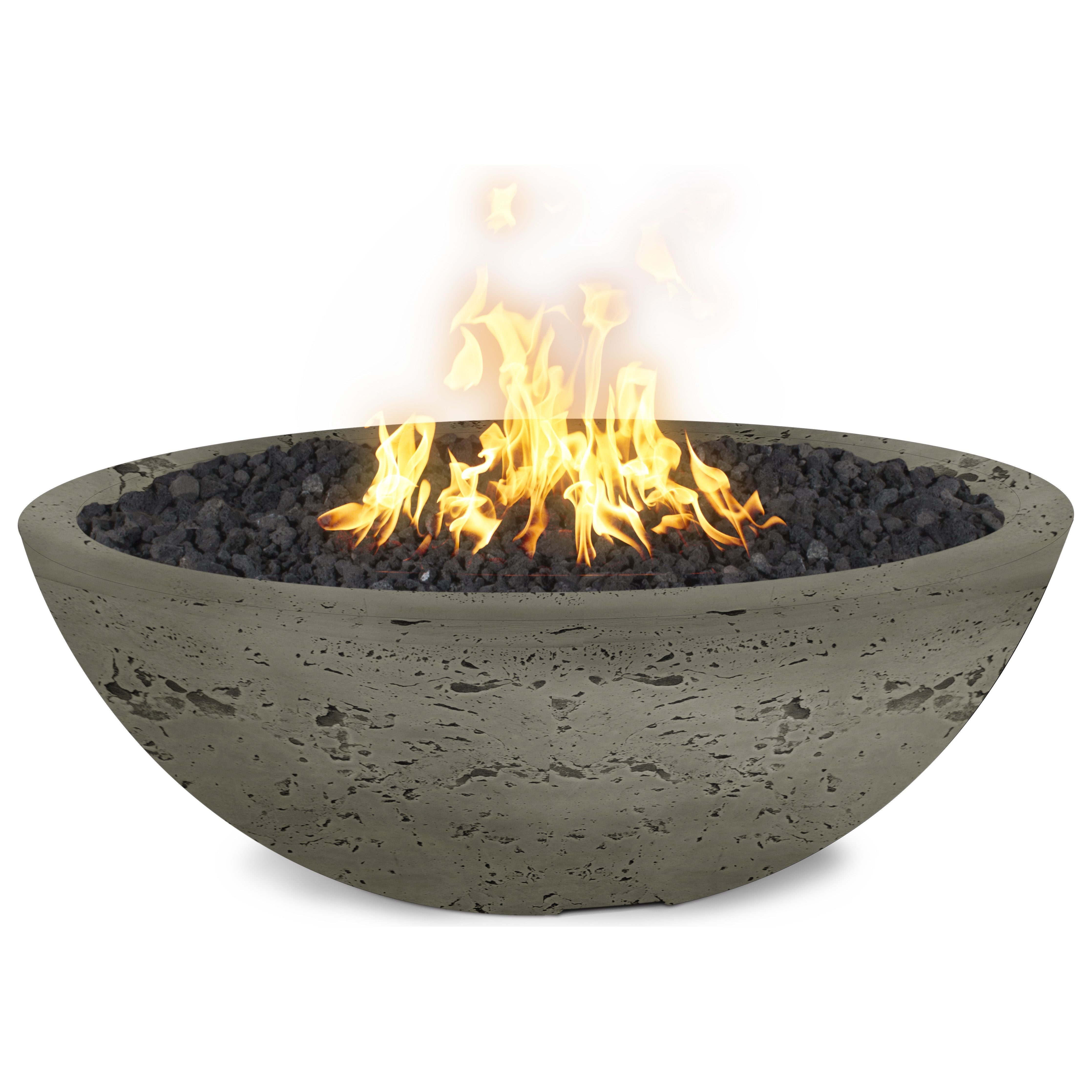 The Outdoor Plus Sedona GFRC Concrete Fire Pit - Narrow Ledge