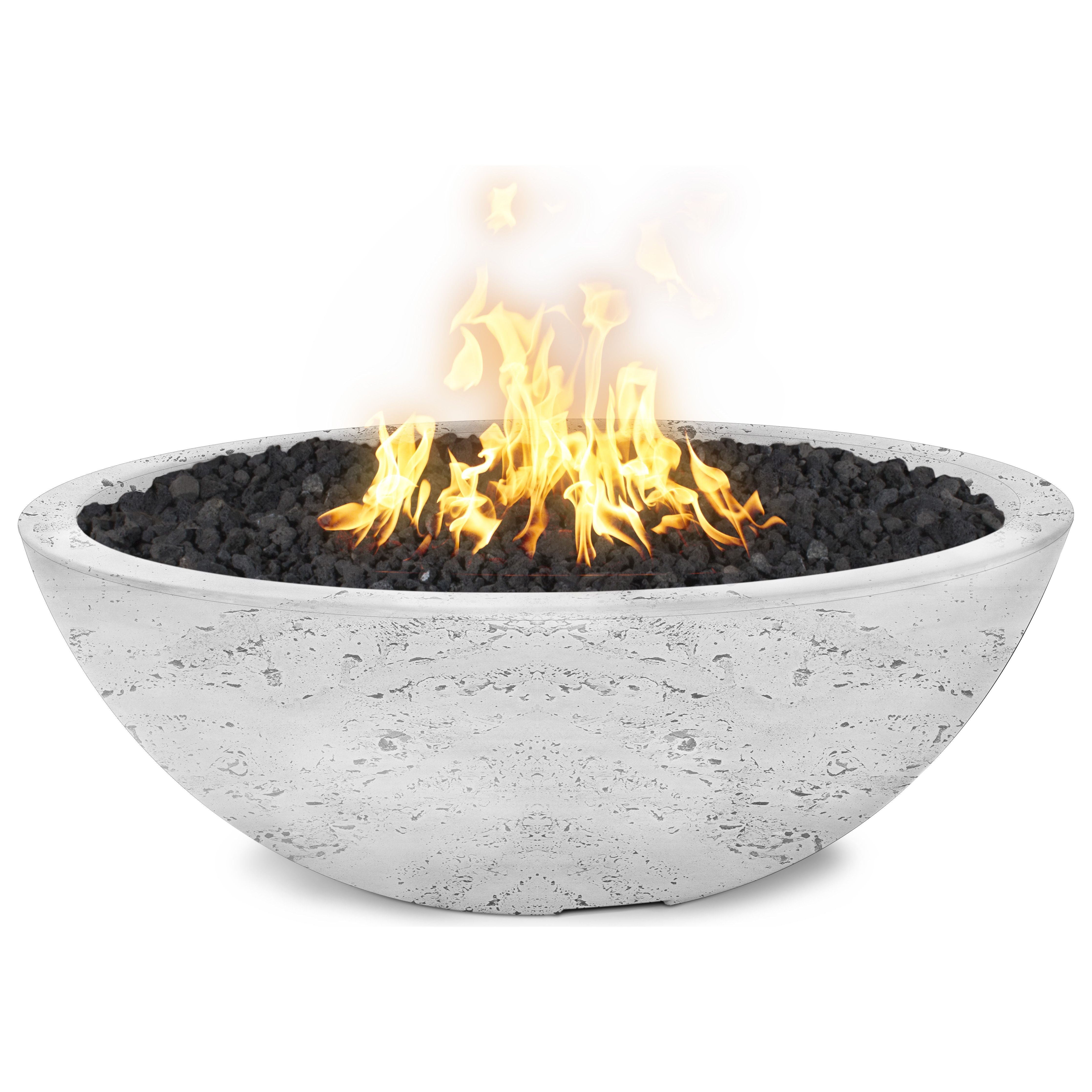 The Outdoor Plus Sedona GFRC Concrete Fire Pit - Narrow Ledge