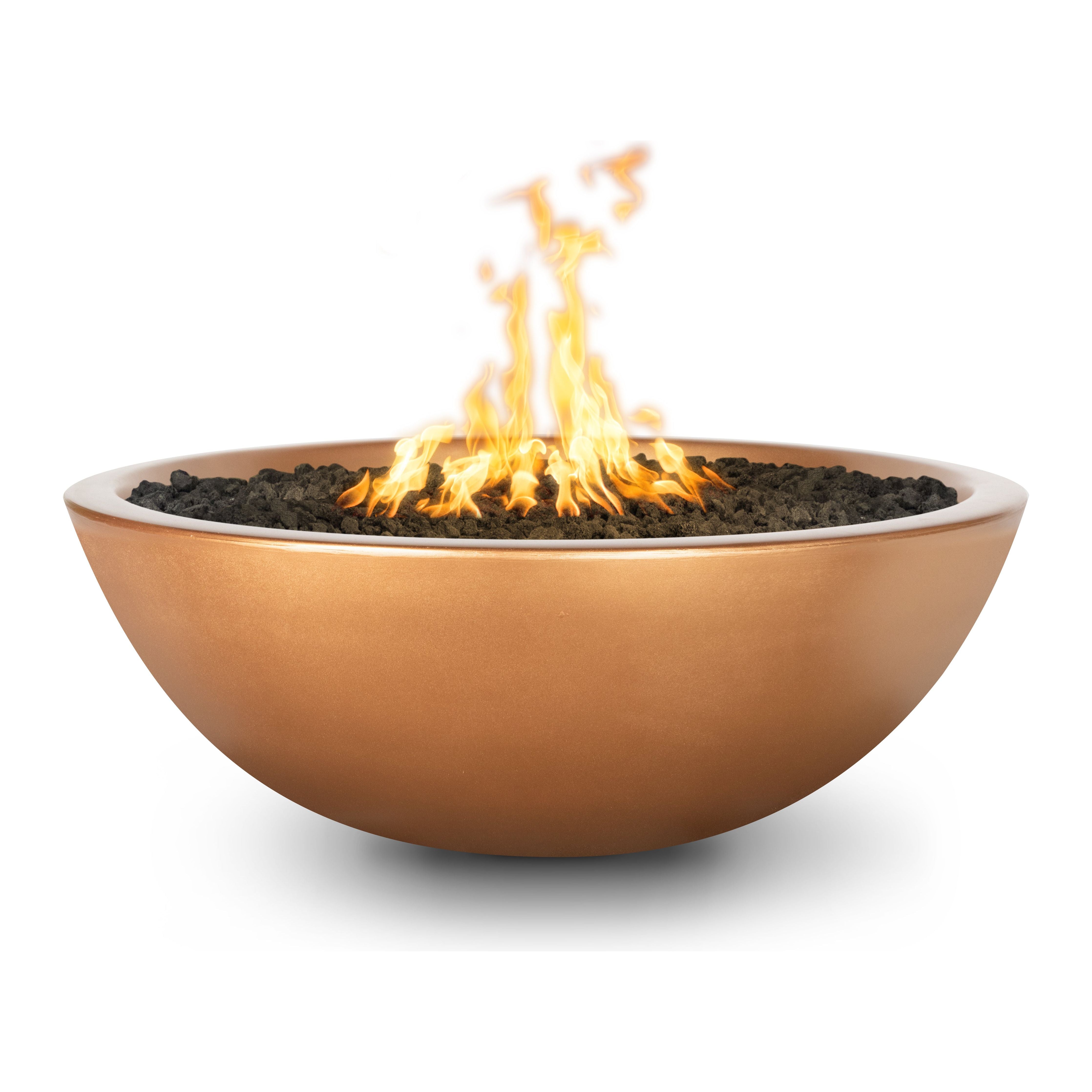 The Outdoor Plus Sedona GFRC Concrete Fire Pit - Narrow Ledge