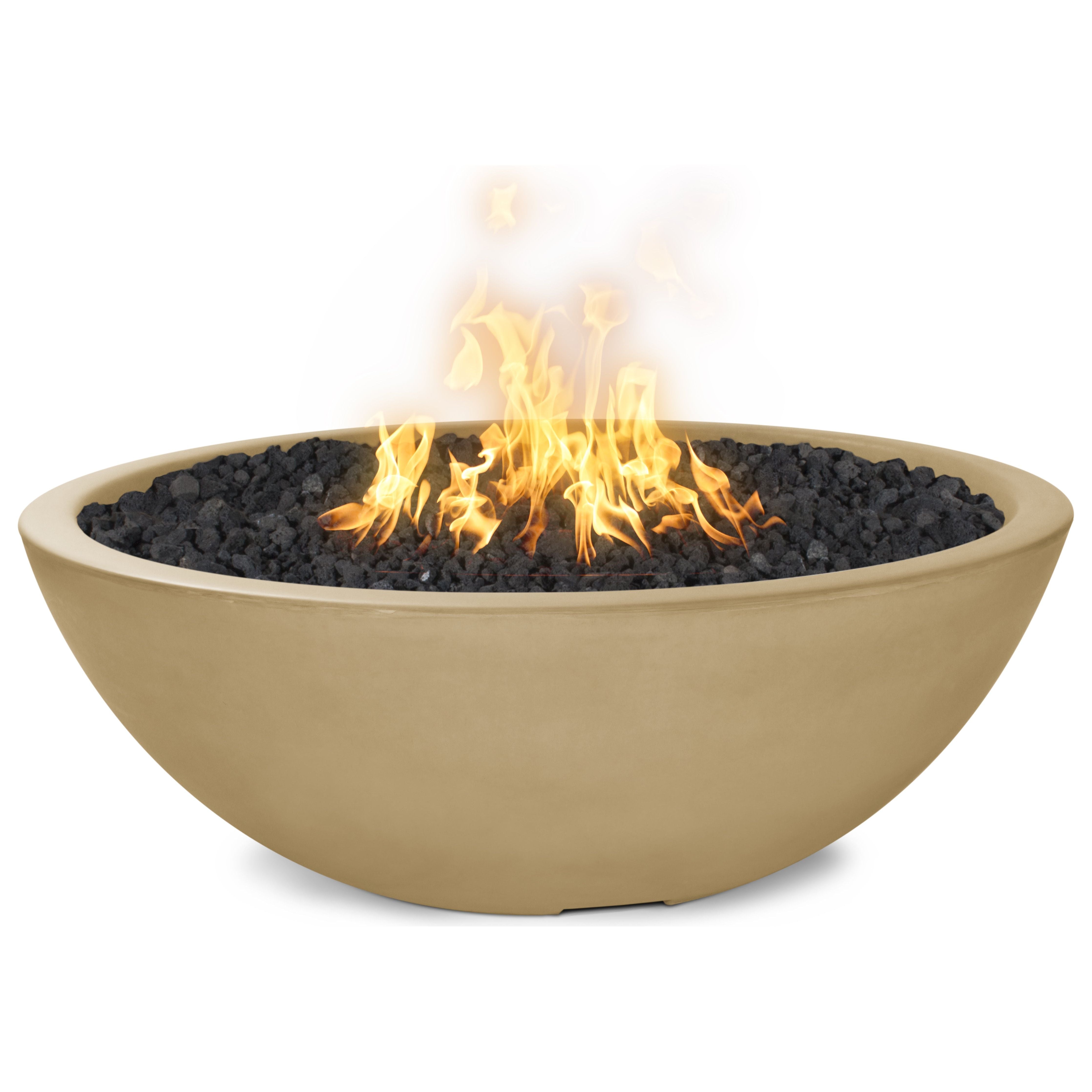 The Outdoor Plus Sedona GFRC Concrete Fire Pit - Narrow Ledge