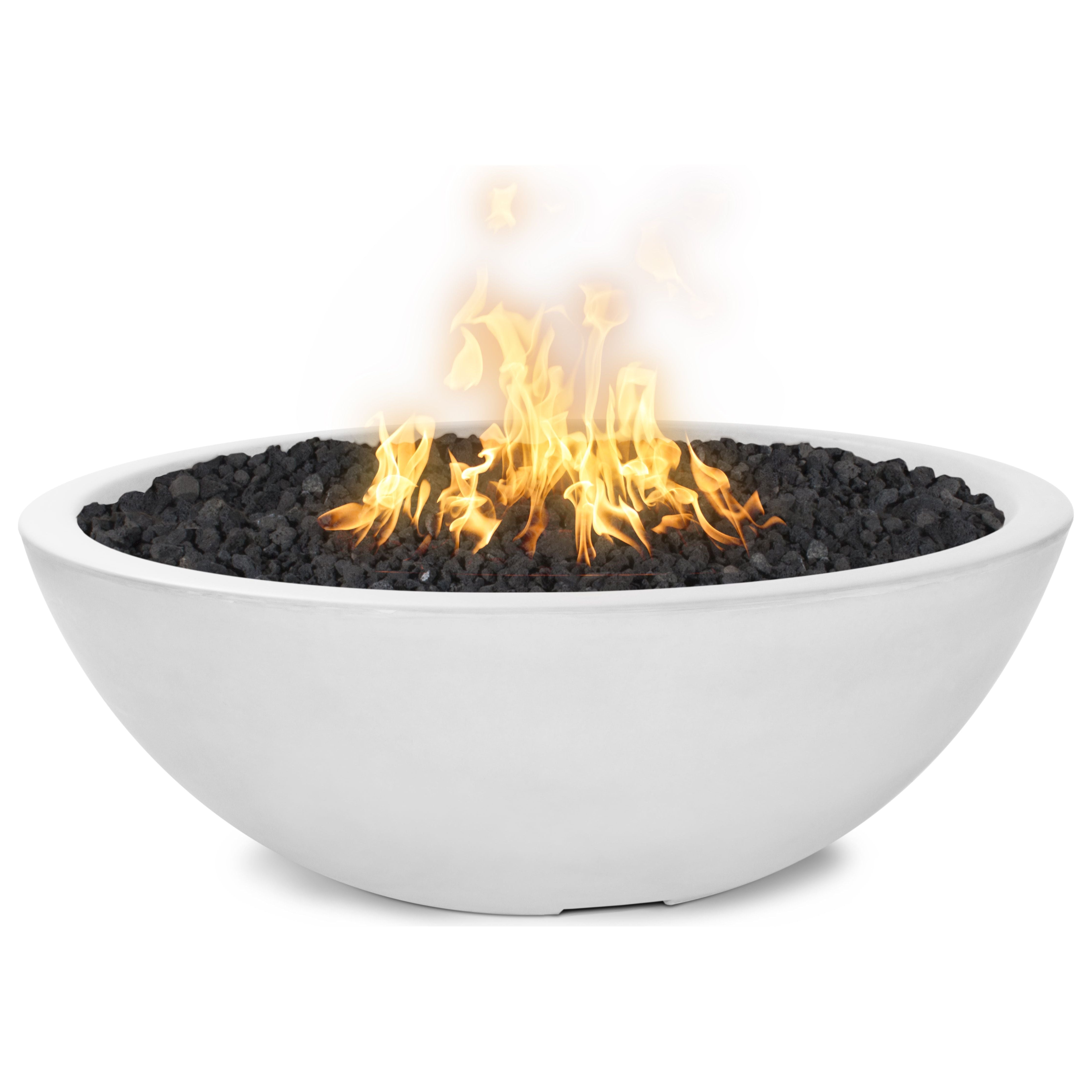The Outdoor Plus Sedona GFRC Concrete Fire Pit - Narrow Ledge