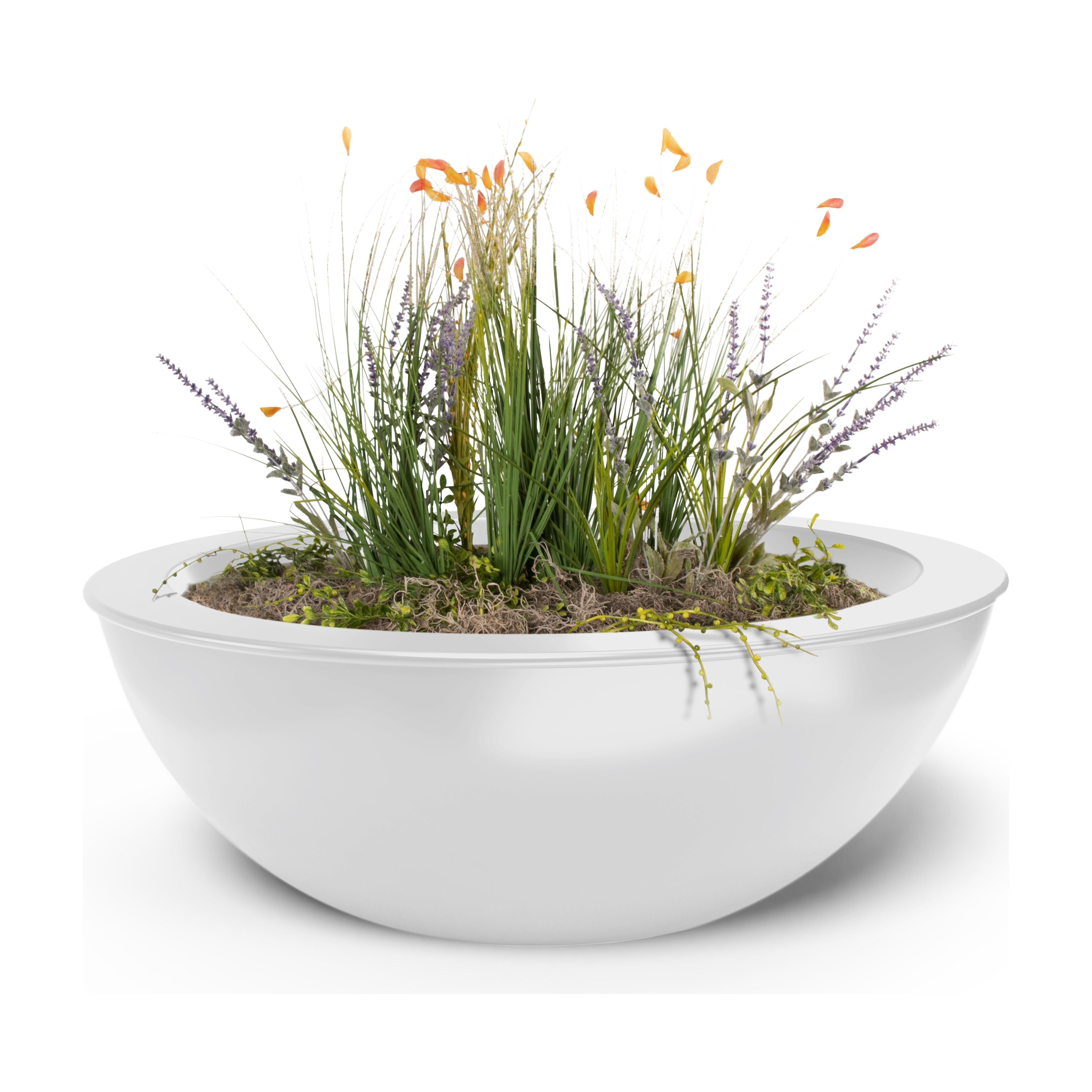The Outdoor Plus Sedona Powder Coated Metal Planter Bowl