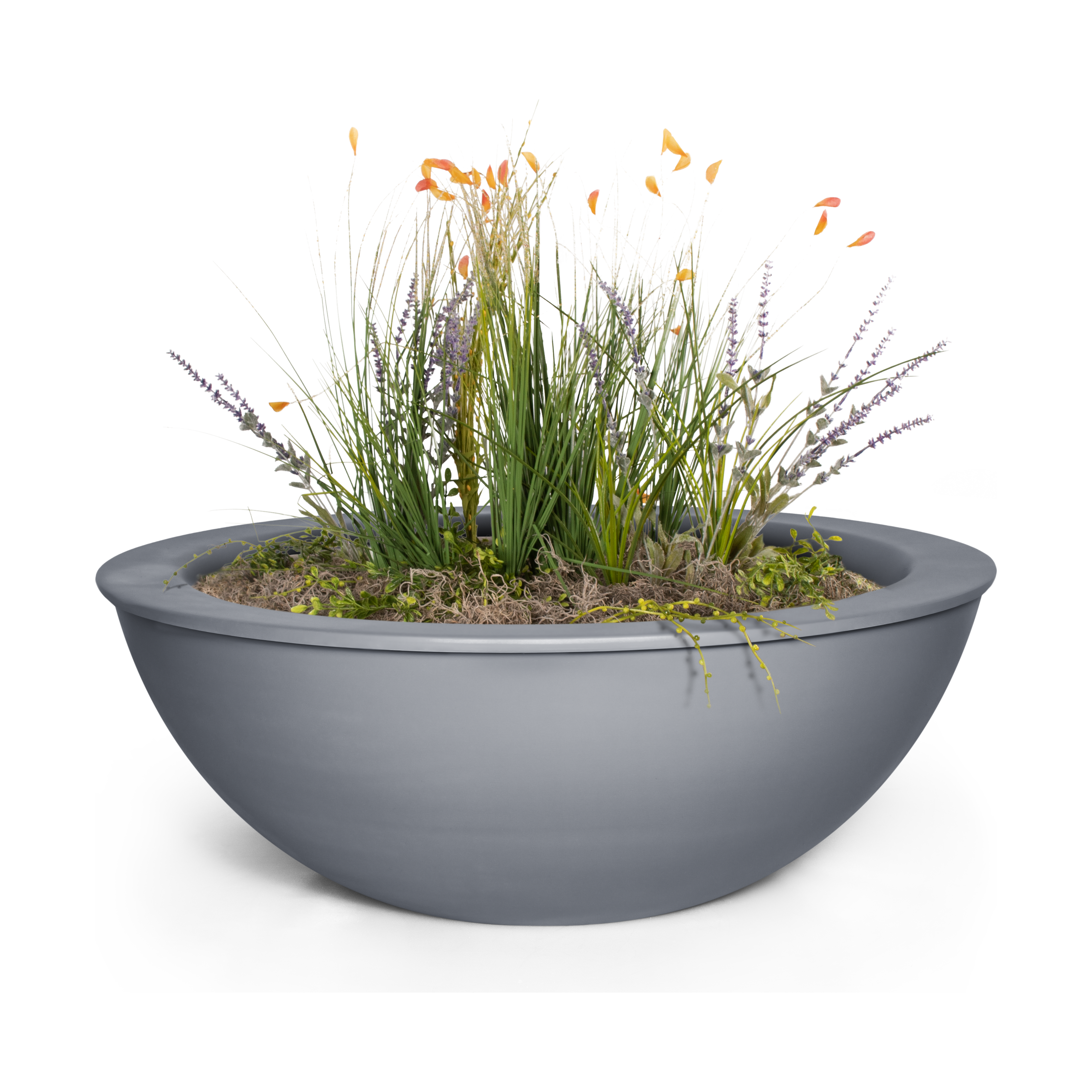 The Outdoor Plus Sedona Powder Coated Metal Planter Bowl