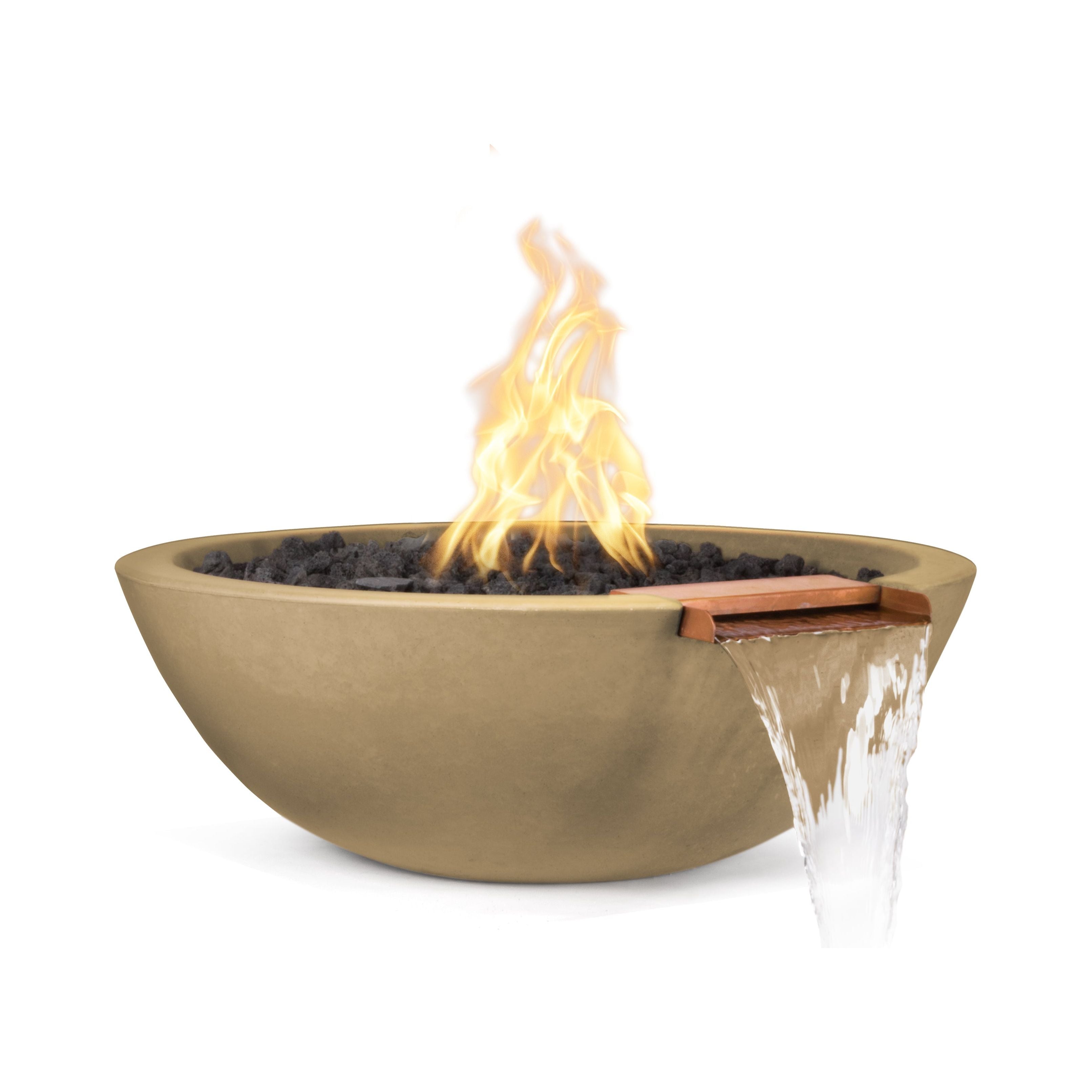 The Outdoor Plus Sedona GFRC Concrete Fire & Water Bowl