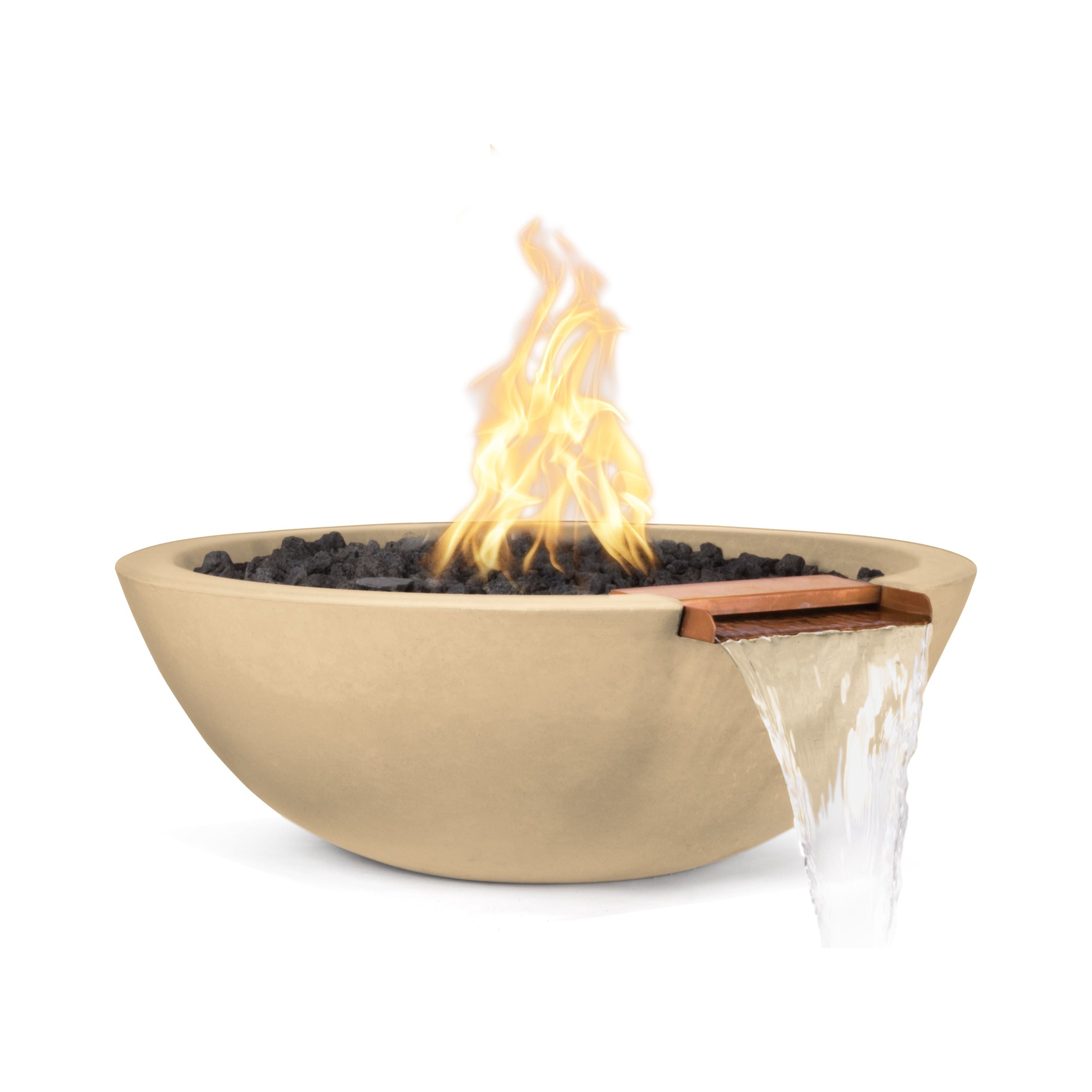 The Outdoor Plus Sedona GFRC Concrete Fire & Water Bowl