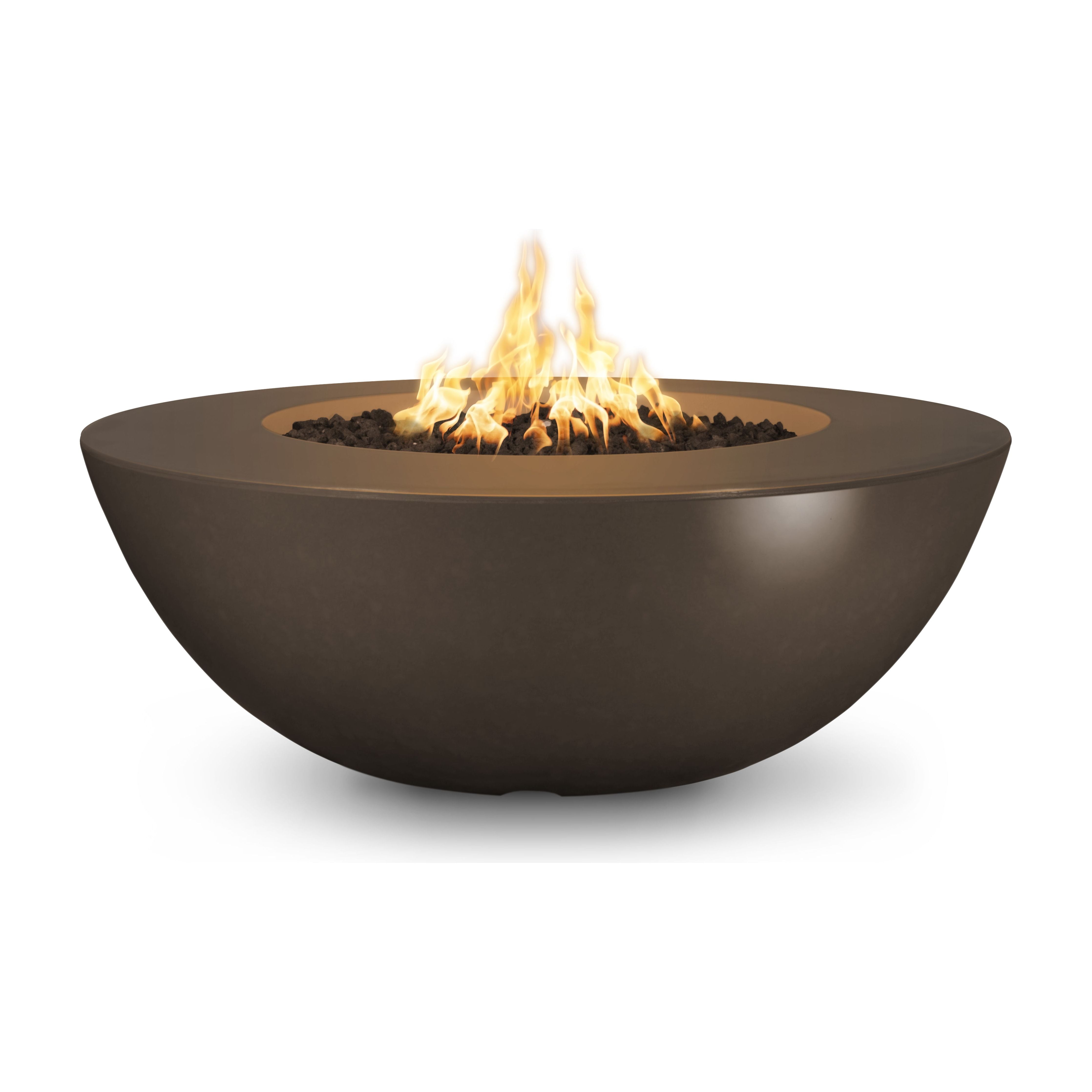 The Outdoor Plus Sedona GFRC Concrete Fire Pit - Wide Ledge