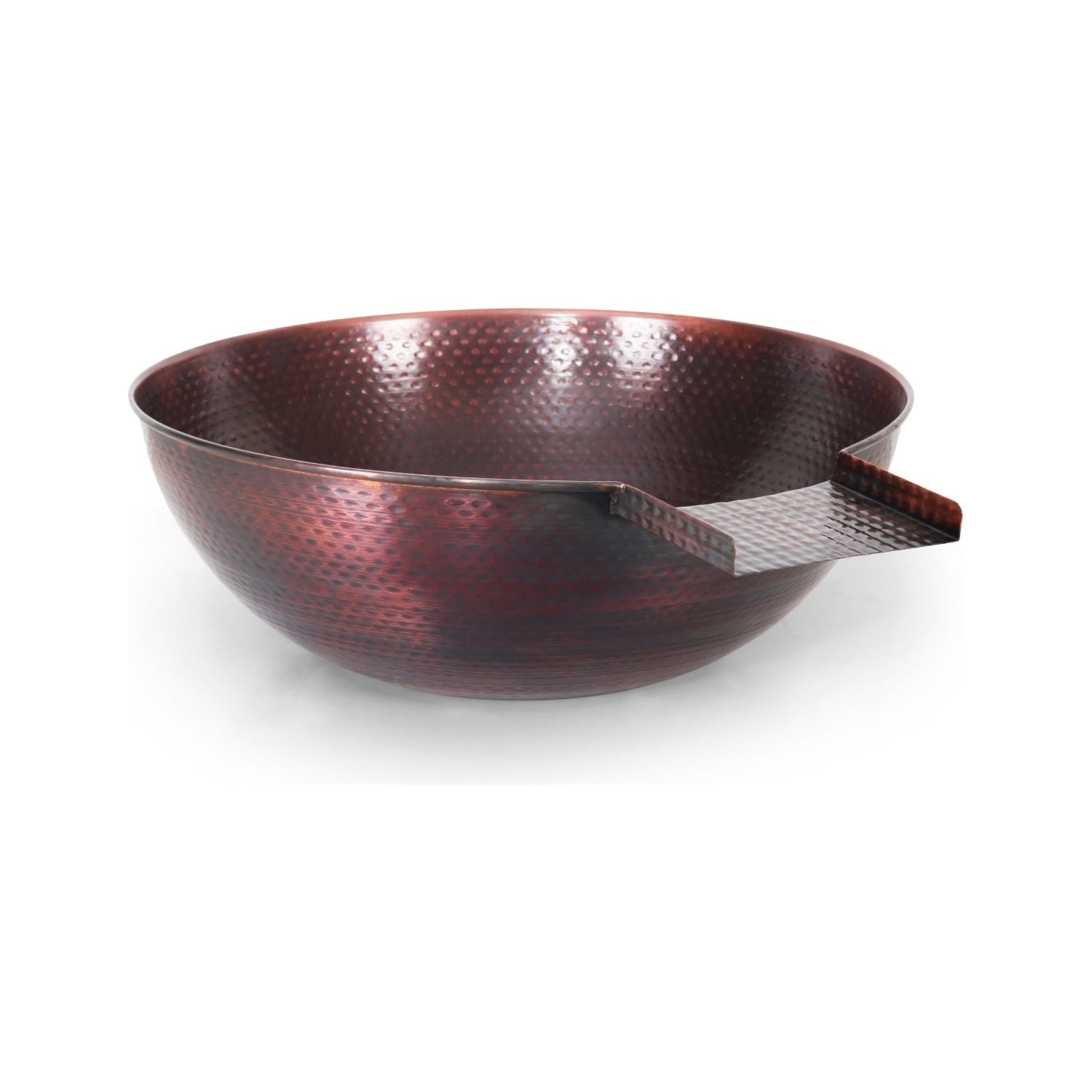 The Outdoor Plus Sedona 27" Hammered Copper Water Bowl
