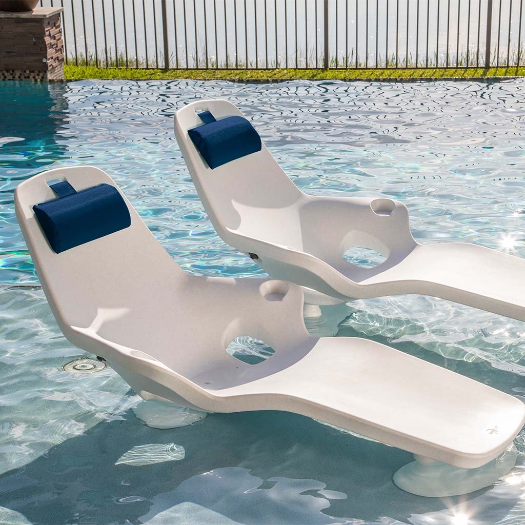 Tenjam Lounger Headrest Pillow with Pocket